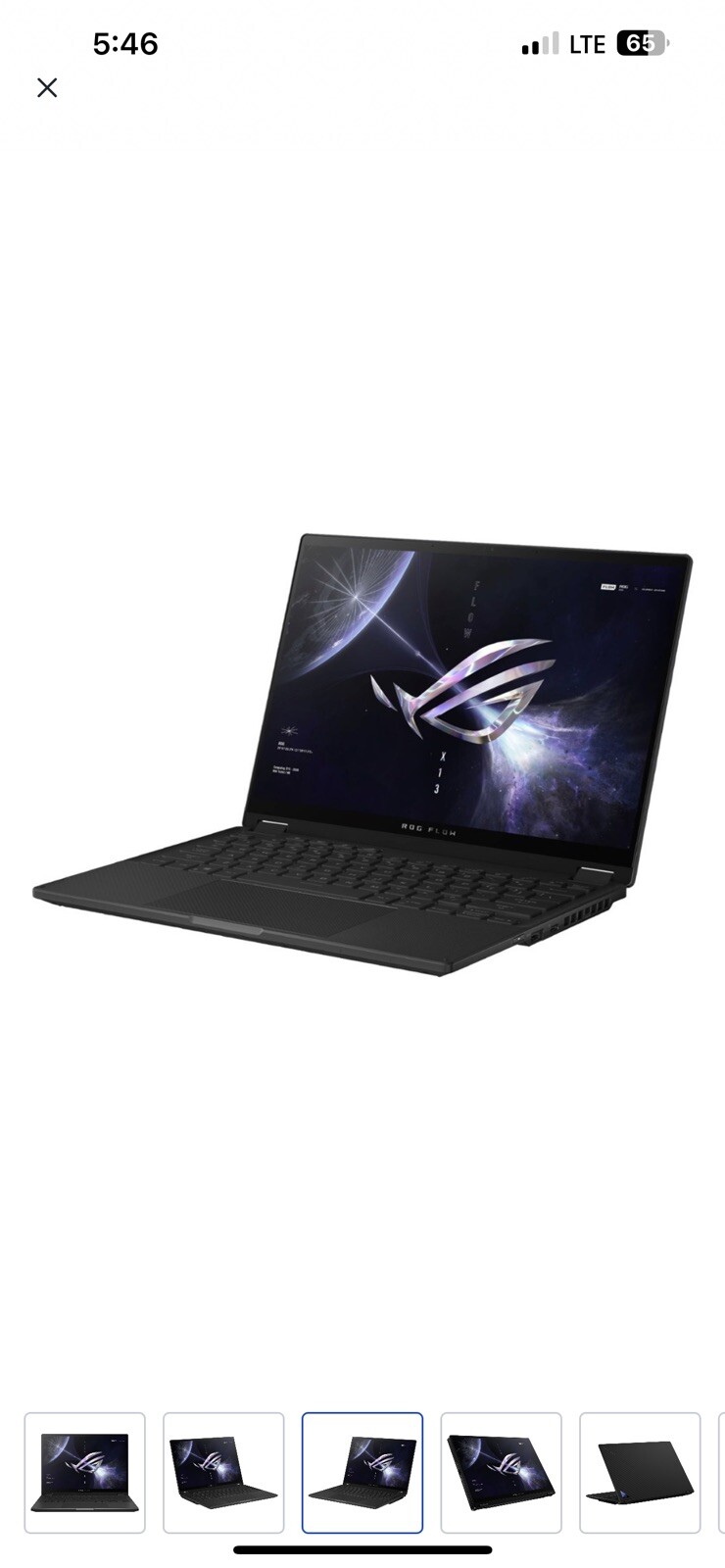 ASUS ROG Flow X13 13.4” (1TB SSD, AMD Ryzen 9 6000 Series, 4.90 GHz, 16GB)…