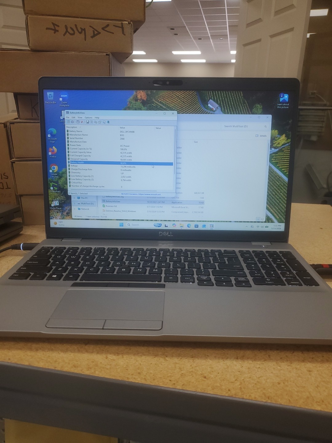 Dell Precision 3550 Laptop – i5-10310U 8GB 256GB SSD 15.6″ 051526-5