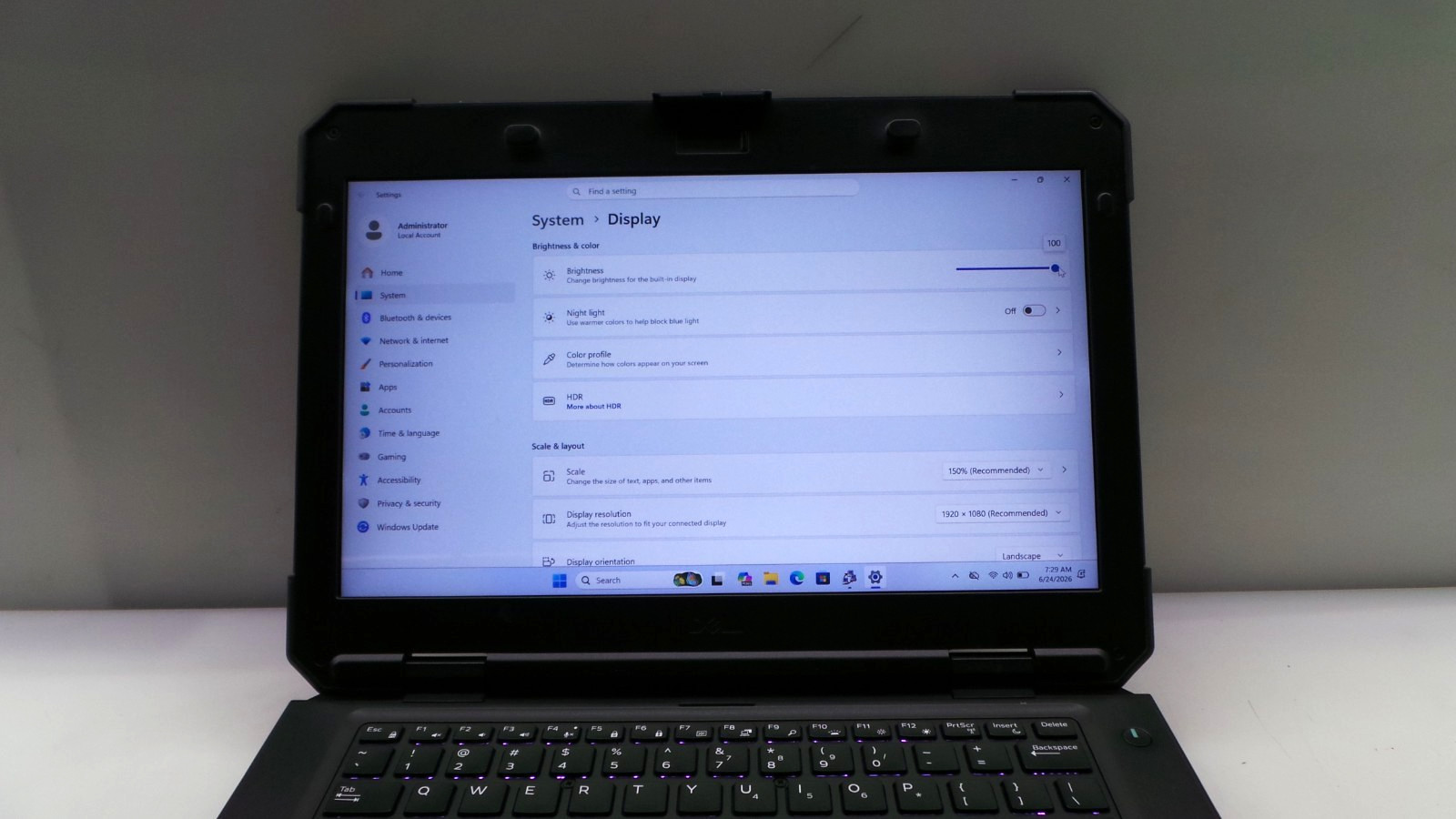 Dell Latitude 5420 Rugged 14″ | i7-8650U 1.90GHz 12GB RAM 256GB SSD | WIN 11 PRO