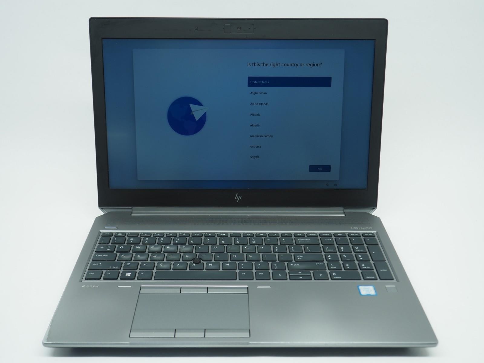 HP ZBOOK 15 G5 15.5″ Intel Core i7-8850H 2.60GHz 32GB RAM 512GB NVMe Grade C