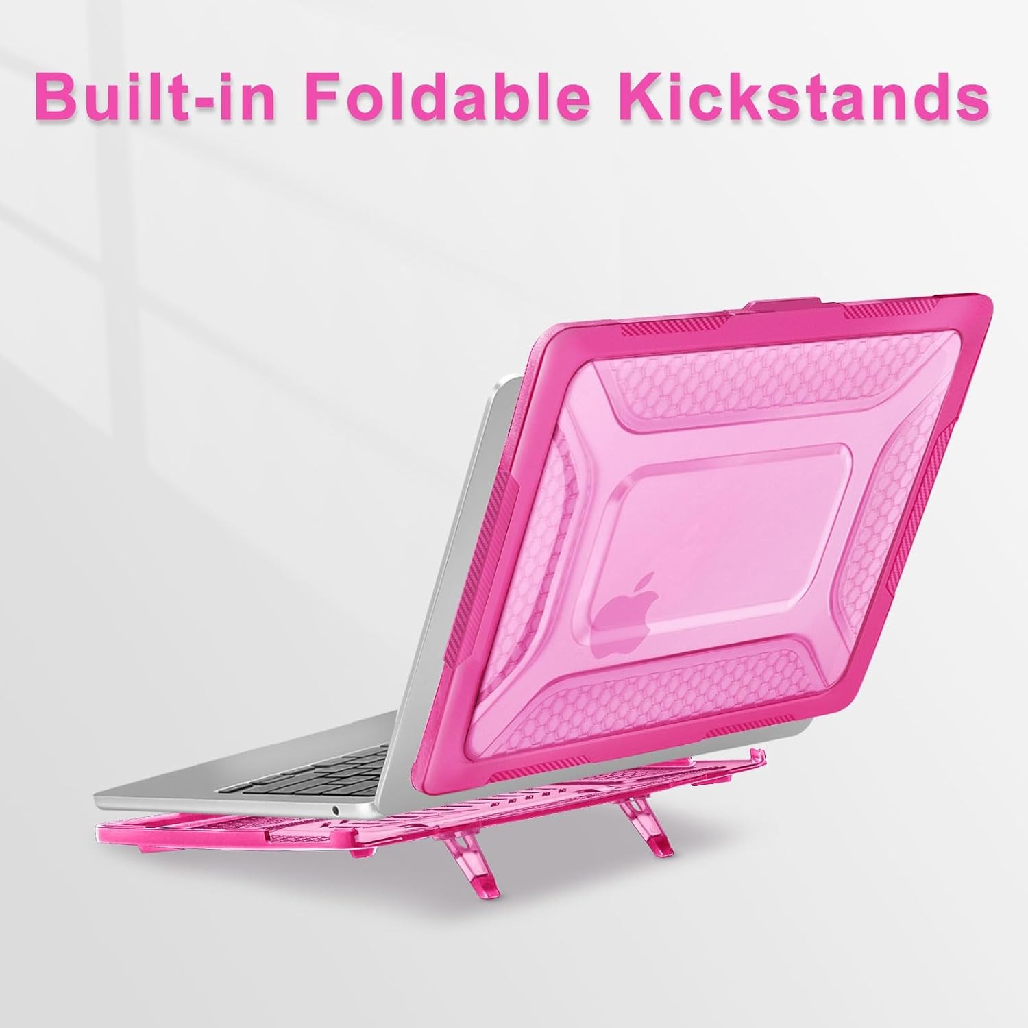 MacBook Air 13 inch Case M5 M4 M3 M2 2025-2022 A3449 A3240 A3113 A2681, Rose Red