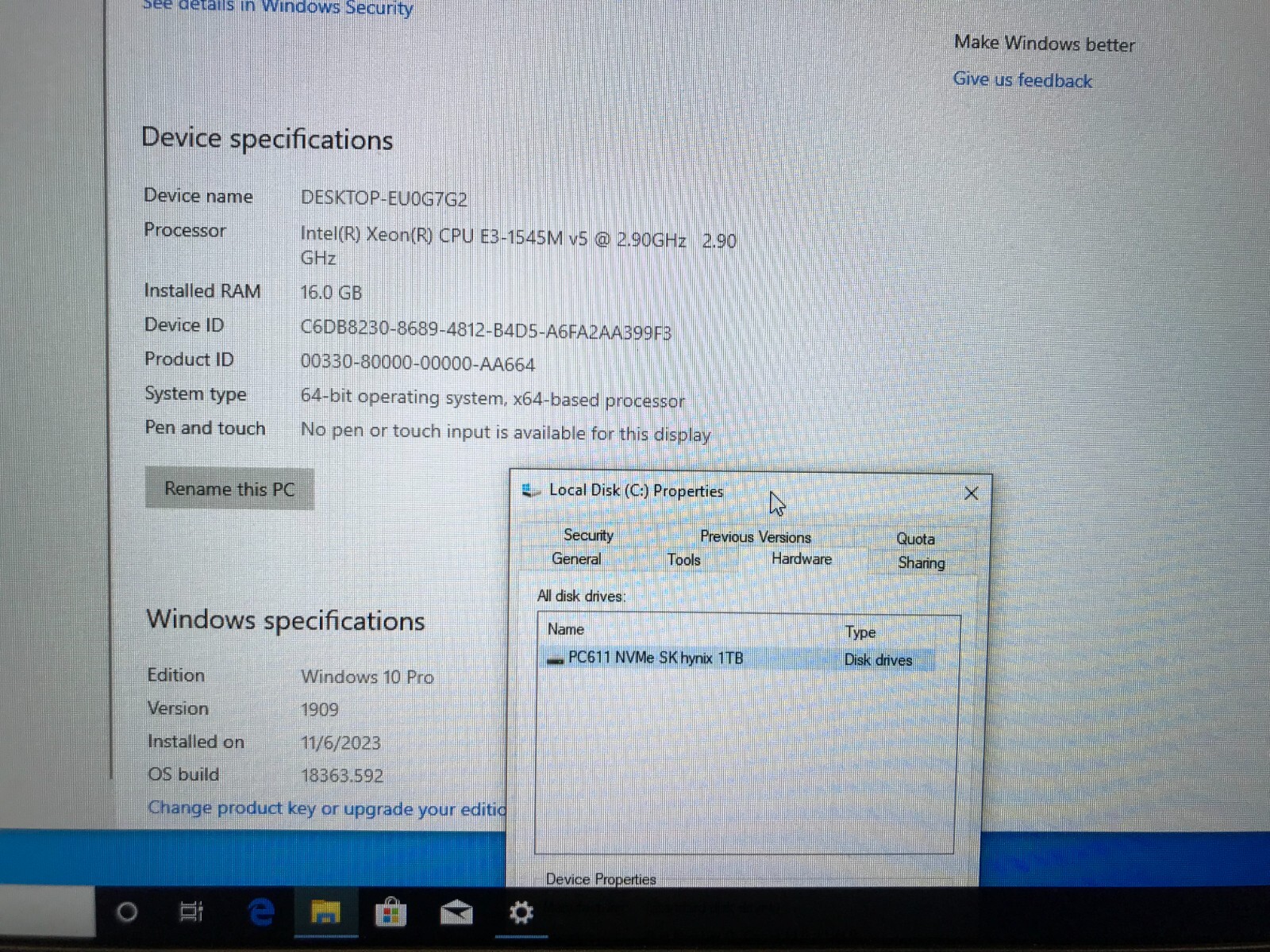 Dell Precision 7720 / 17.3″ / Intel Xeon E3-1545M V5 2.9GHz / 16GB RAM / 1TB SSD