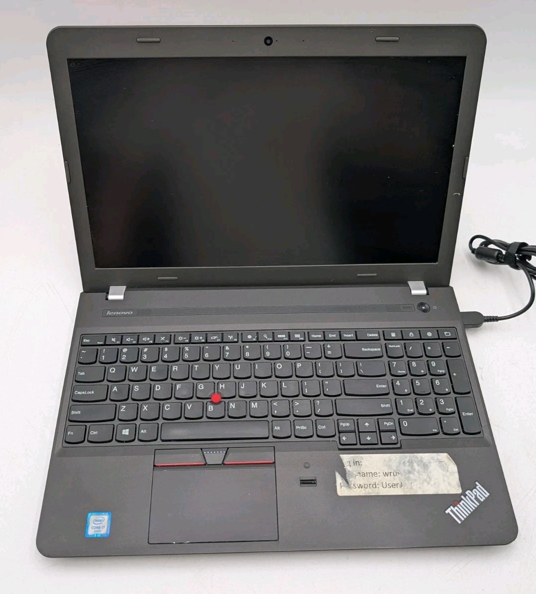 Lenovo ThinkPad E560 i7-6500U 2.50GHz 8GB RAM No OS W/ Power Cord