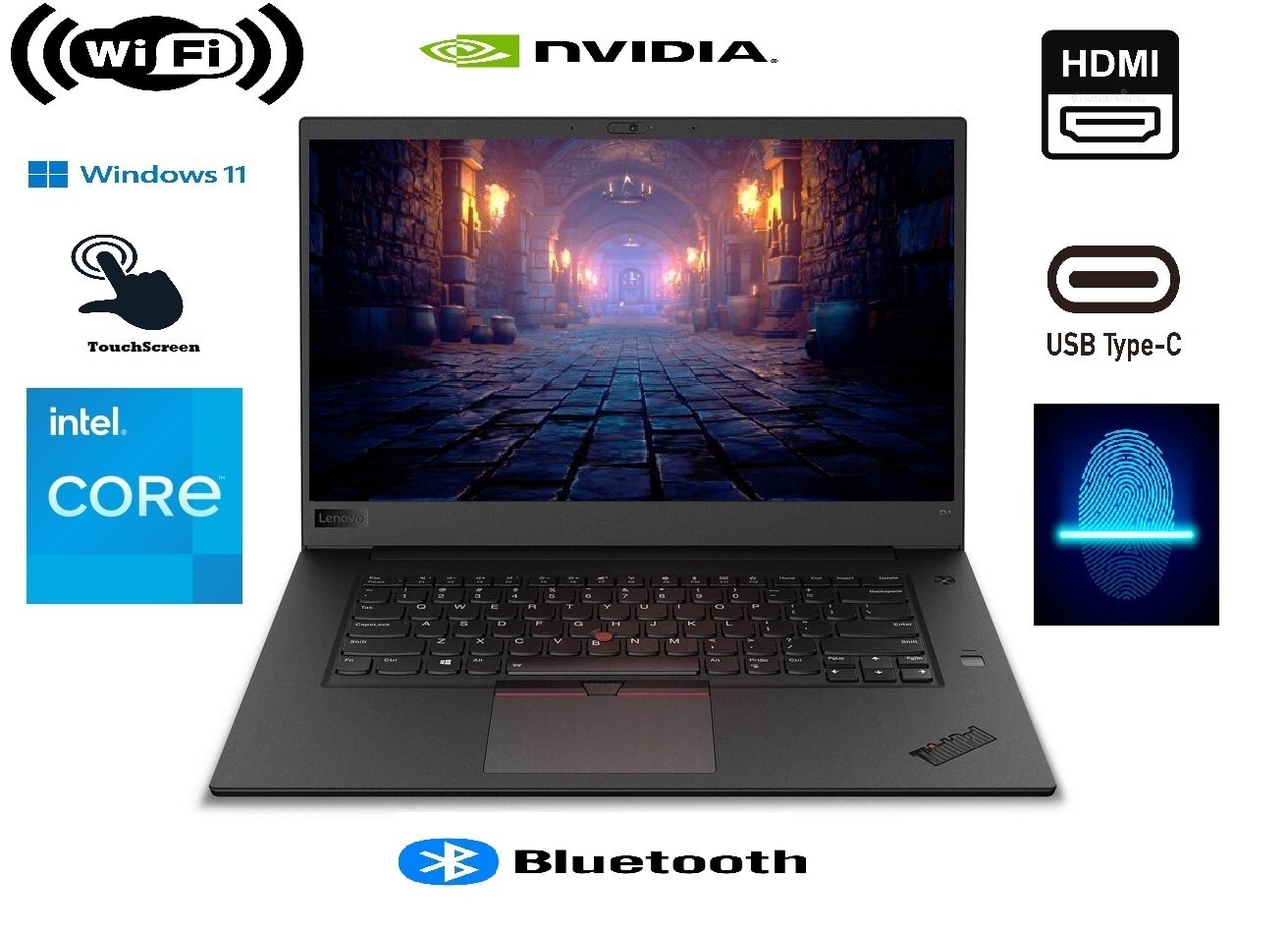 15.6″ OLED TouchScreen 9th Gen i7 6-Core Gaming Laptop: Nvidia Graphics WIN11