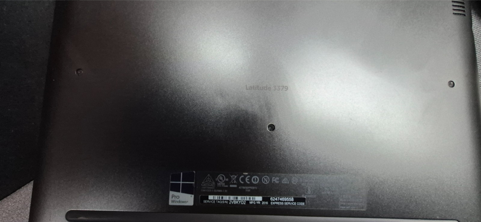 Dell Latitude 3379 laptop model P69G