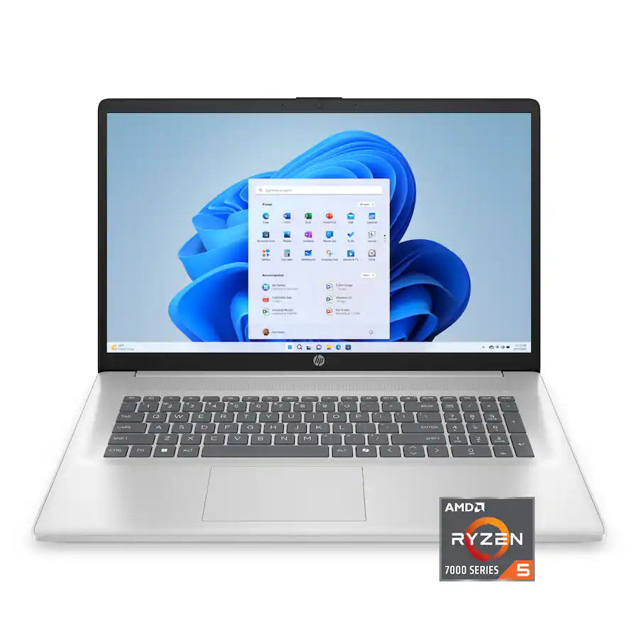New HP 17.3″ FHD AMD Ryzen 5 7520U/8GB/512GB SSD 17-cp2025dx Silver Laptop