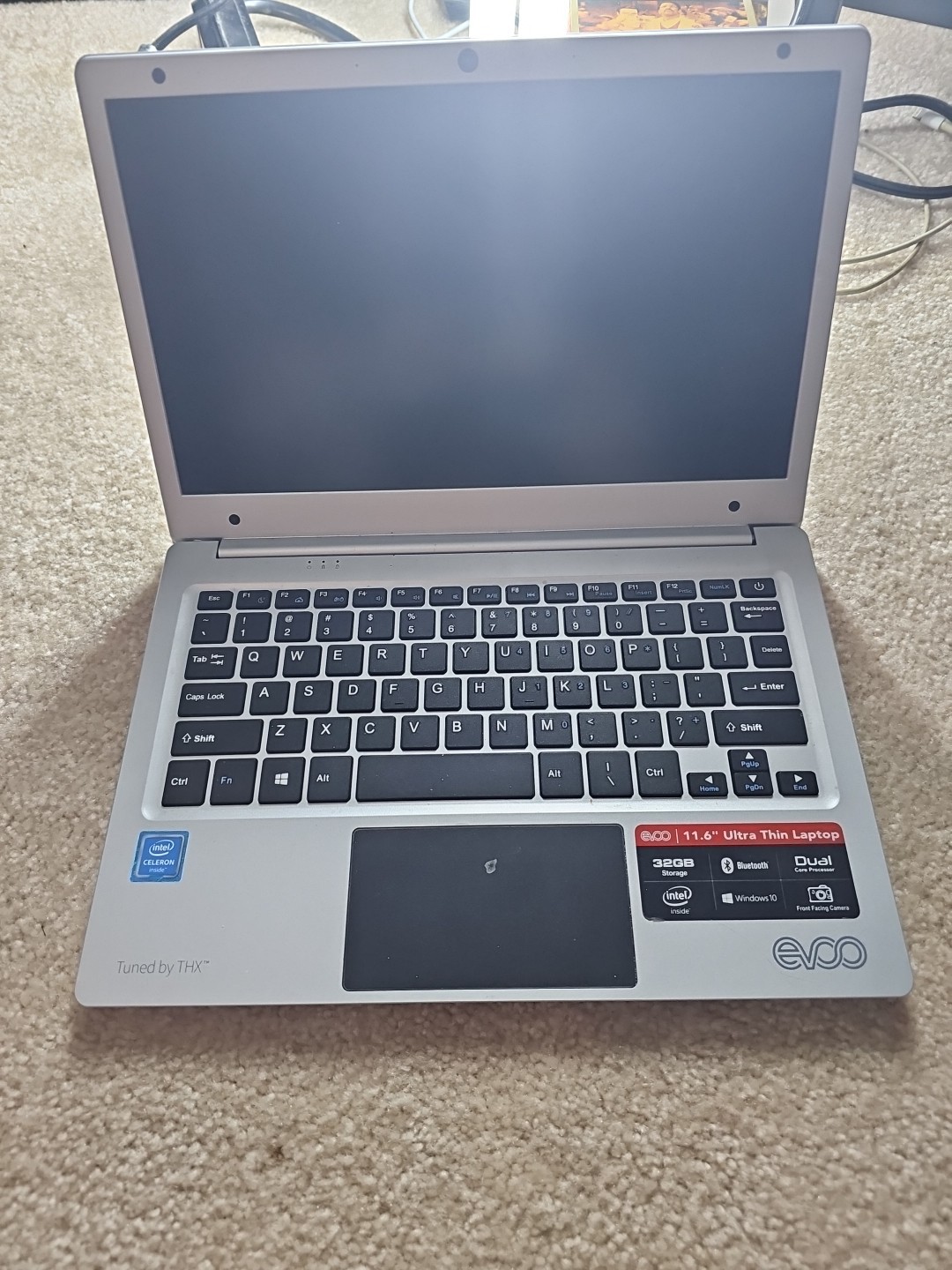 EVOO EV-C-125-3 11.6″ Ultra Thin Win10 Intel Atom 32gb Laptop – Untested & AS IS