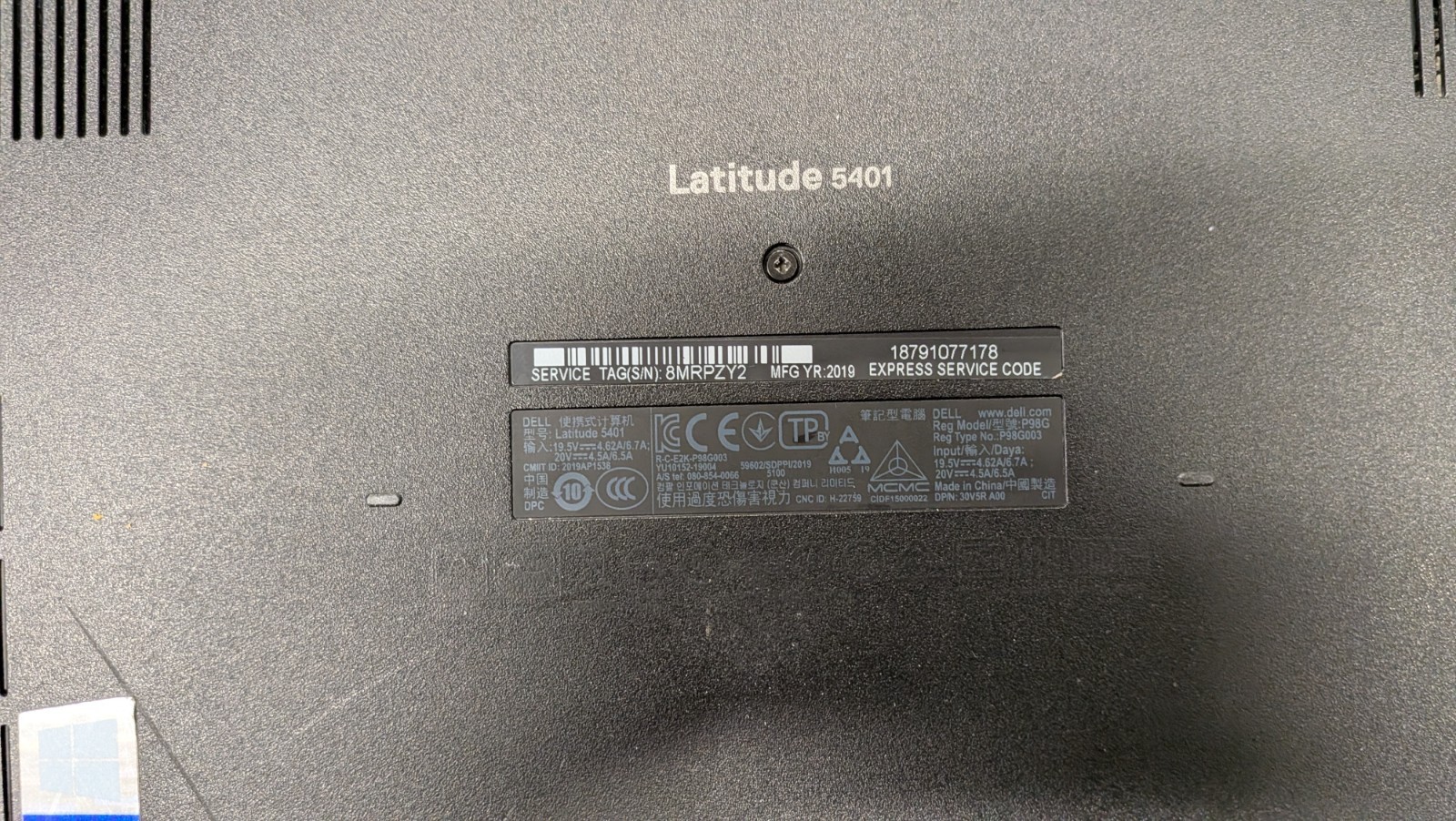 Dell Latitude 5401 i7-9850H @ 2.60GHz, 16GB Ram, 256GB NVMe, Windows 11 Pro