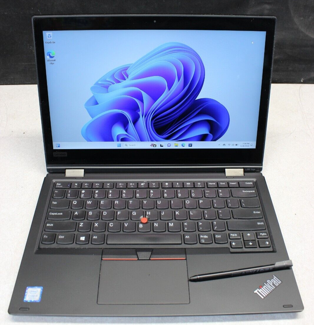 Lenovo Thinkpad L380 Yoga I5-8250U 256GB NvME 16GB DDR4 Win11Pro Touchscreen