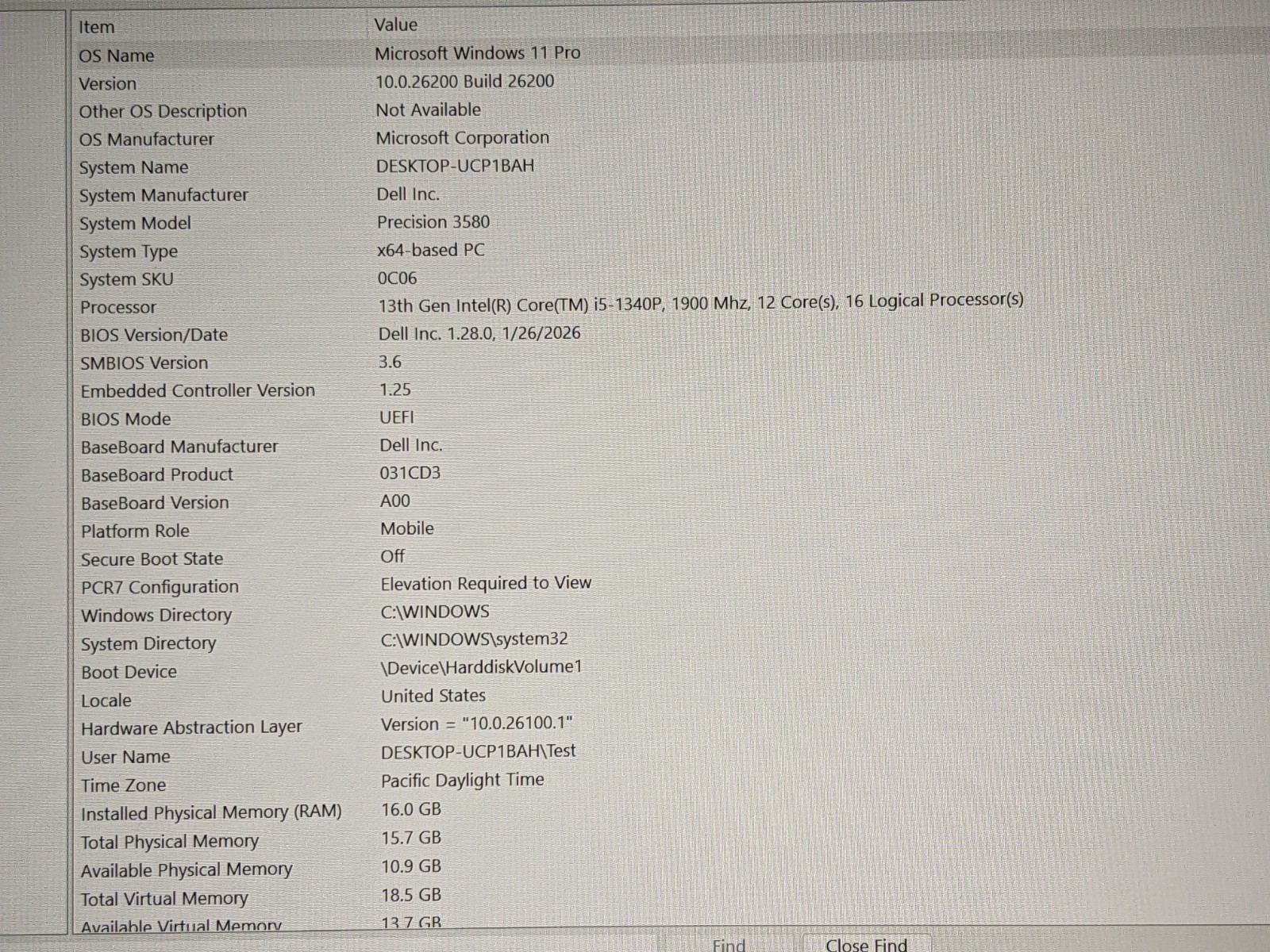 Dell Precision 3580 15.6″FHD i5-13 1.9GHz 16GB 512GB SSD RTX A500 WRTY-11/26 +PA