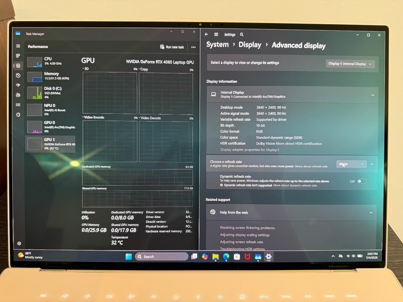 Dell XPS 16 9640 4K OLED Touch (Core Ultra 9 185H, 32GB/1TB, RTX 4060) #8