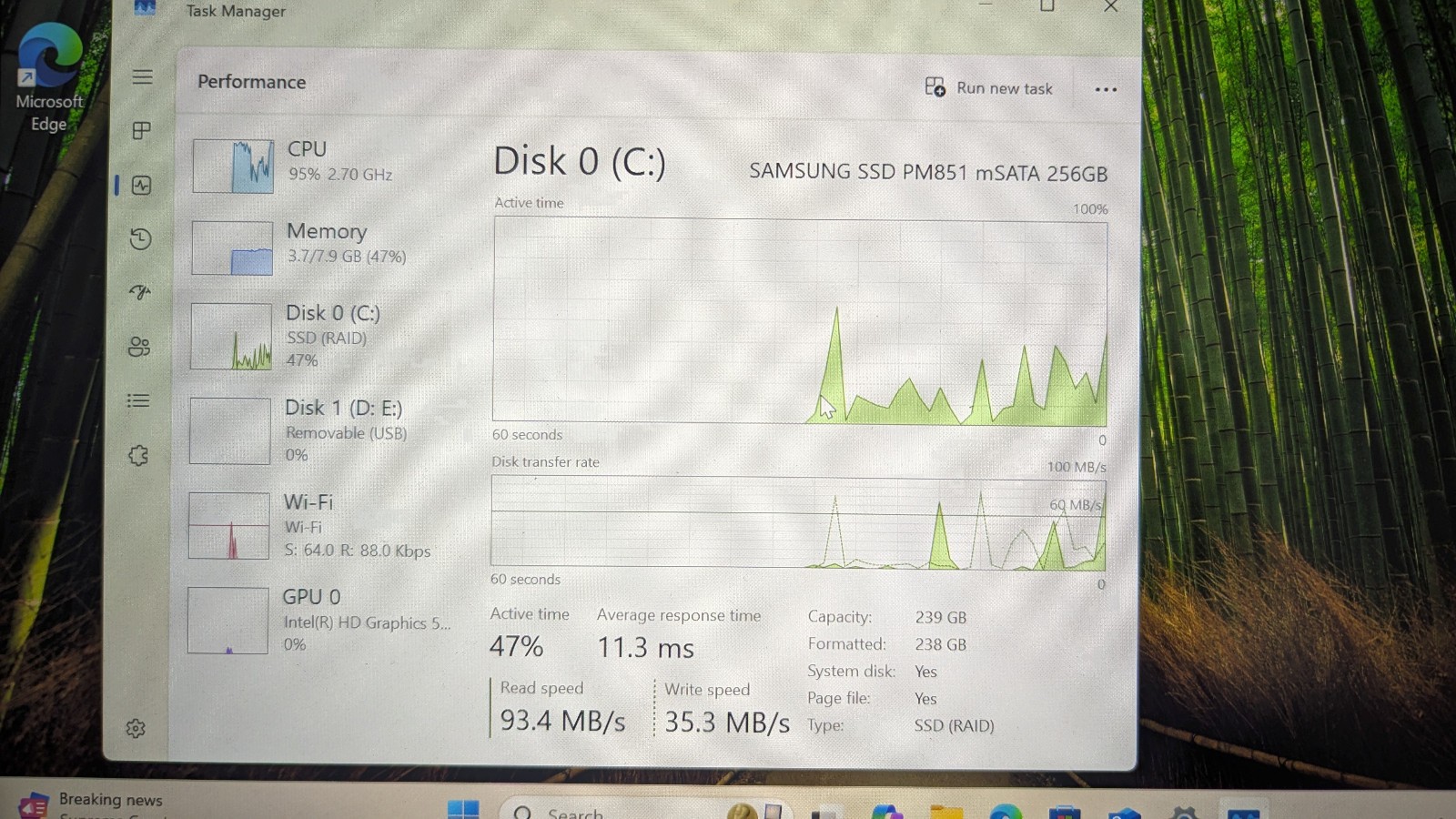 Dell Latitude E7450 i5-5300U 2.3Ghz 8GB 256GB SSD Win 11 Pro Webcam