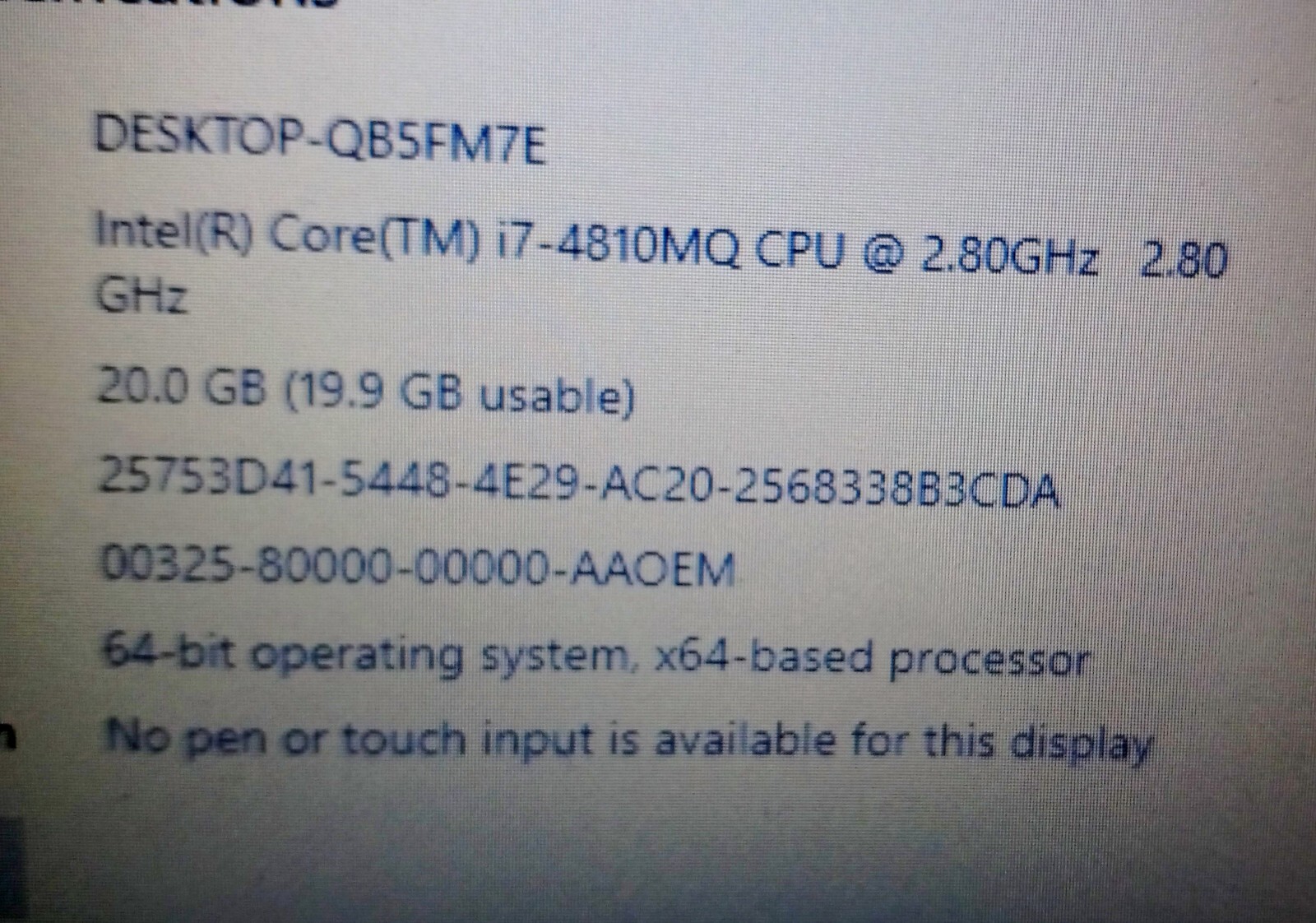 Dell Alienware 17 laptop i7-4810mq 2.8-3.8Ghz 20GB 512GB NVIDIA GTX 1070 AX200