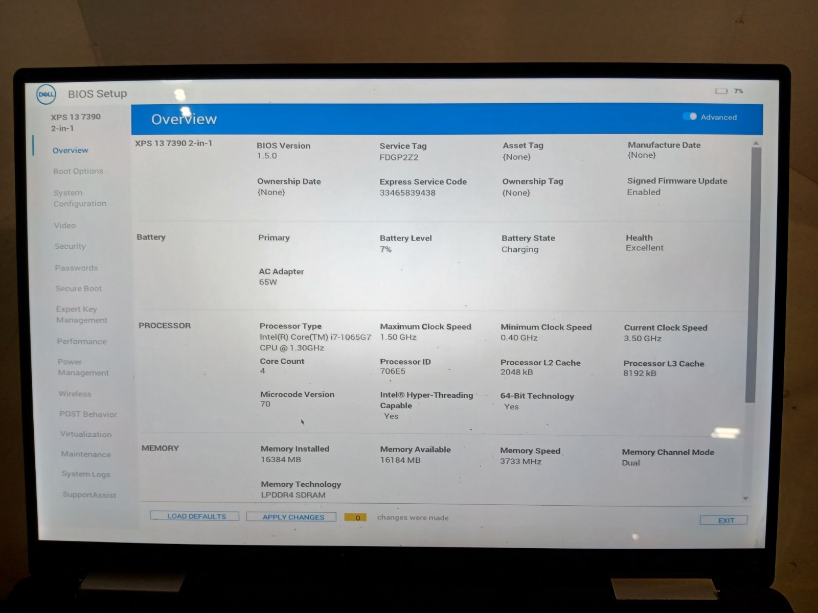 Dell XPS 13 7390 2 in 1 13.3″ i7-1065G7 16GB RAM NO OS/SSD. *READ* #97