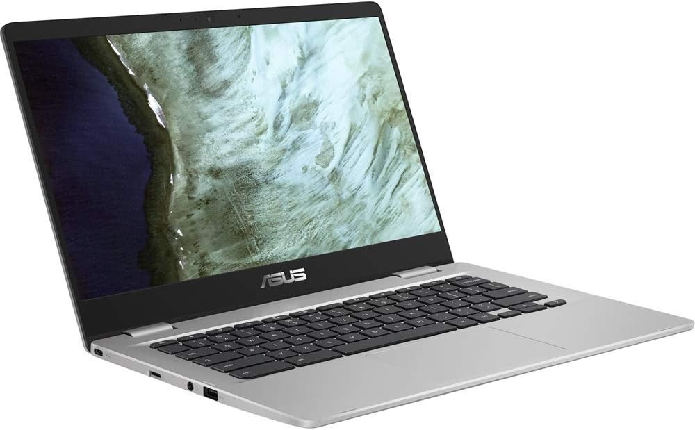 Lightweight Chromebook C423 with 14-Inch Anti-Glare Display & 180-Degree Hinge