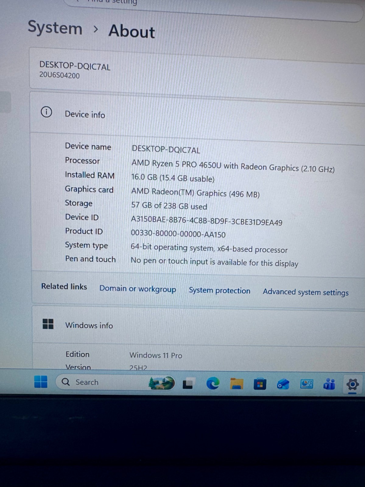 Lenovo Thinkpad L14 14″ Laptop | 16 GB RAM | AMD Ryzen Pro 2.10 GH | Radeon GPU