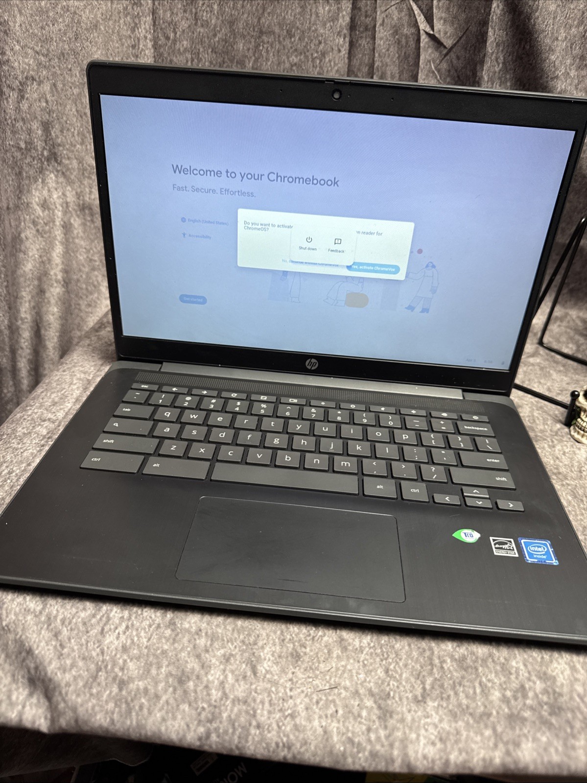 HP Chromebook 12”Intel ChromeOS Laptop WiFi Webcam – Tested & Working