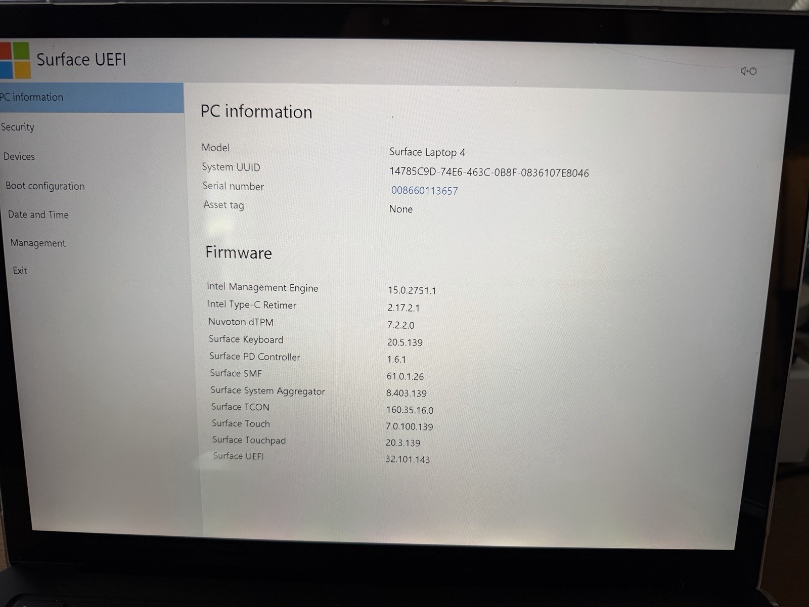 Microsoft Surface Laptop 4 13.5″ Touchscreen i7 Intel, 16GB Ram, 256GB SSD