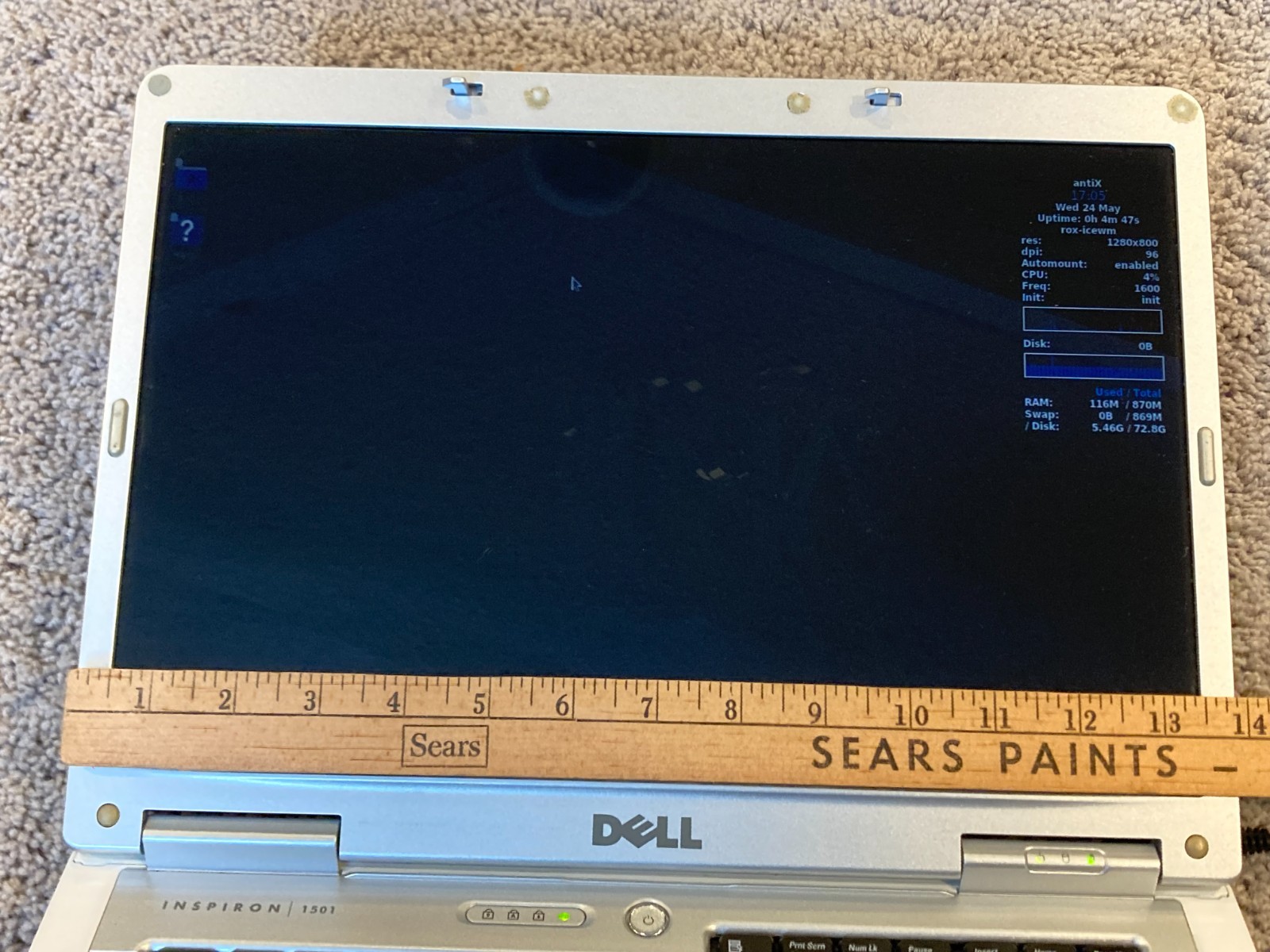 Dell Inspiron 1501 AMD Turion 64 1GB RAM 74GB HDD Linux
