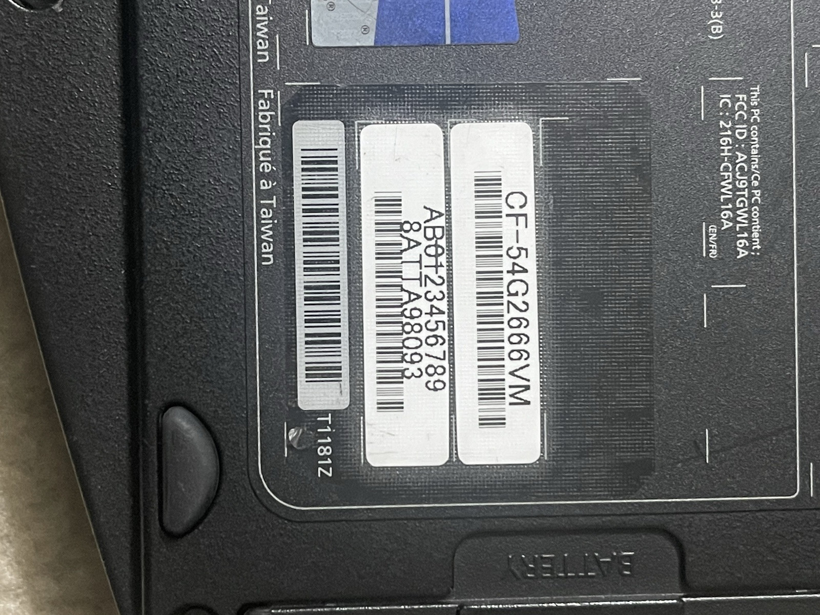 Panasonic Toughbook CF-54 MK3 i5 7300U Touch 16/256GB SSD 4G 1380 Hrs