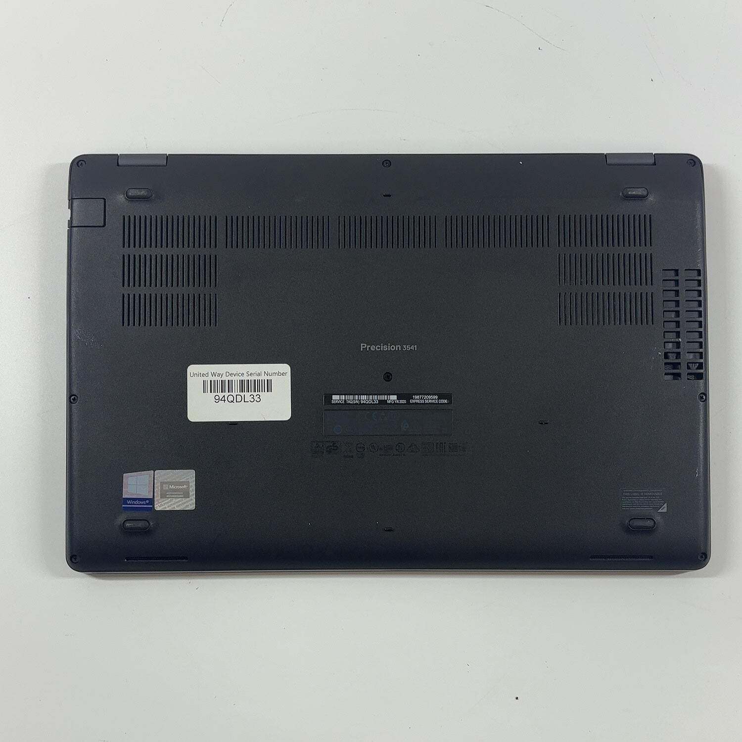 Dell Precision 3541 15.6″ i7-9850H 2.5GHz 16GB RAM 128GB SSD Quadro P620