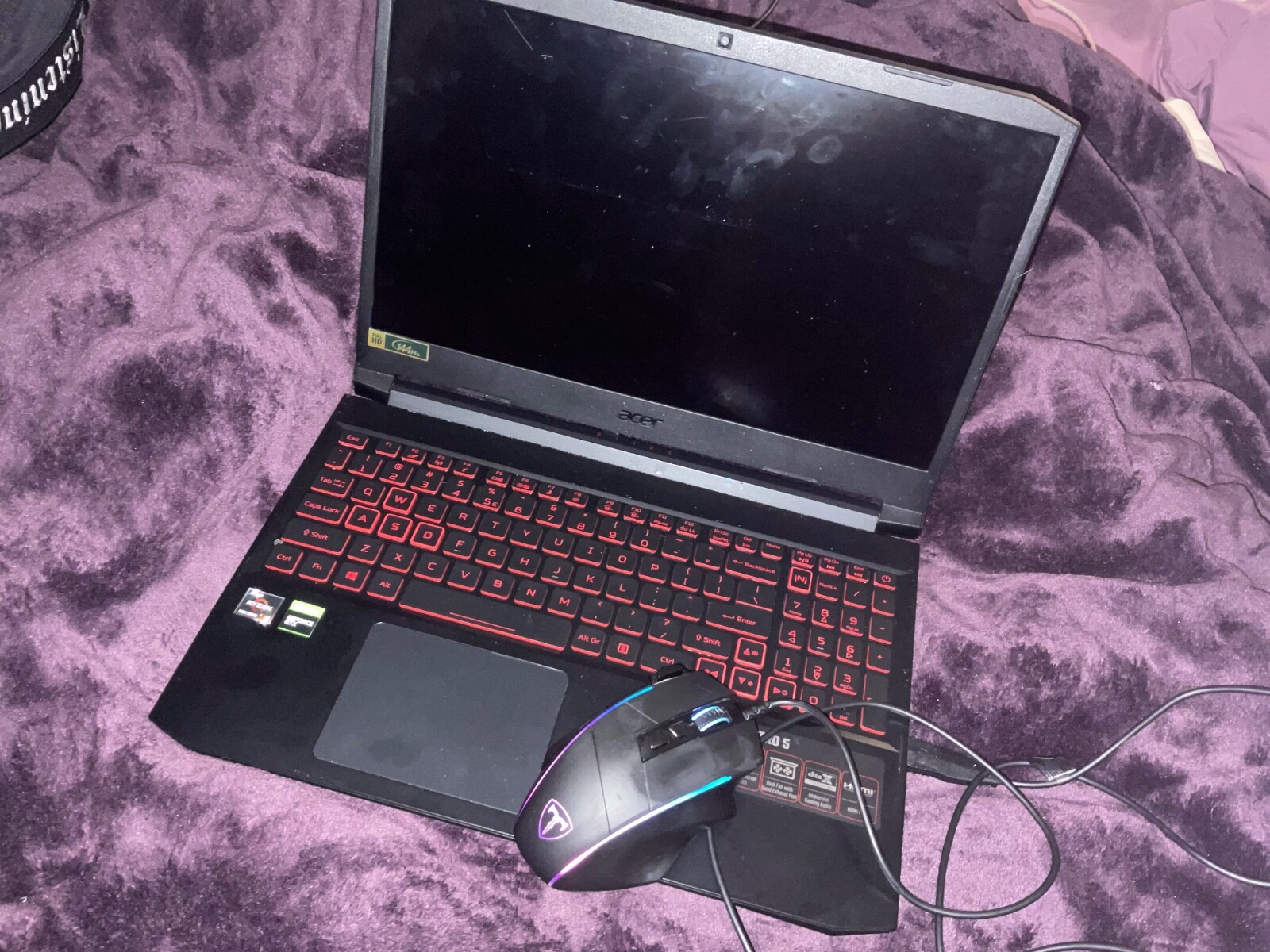 Acer Nitro 5 Gaming Laptop and Gaming mouse