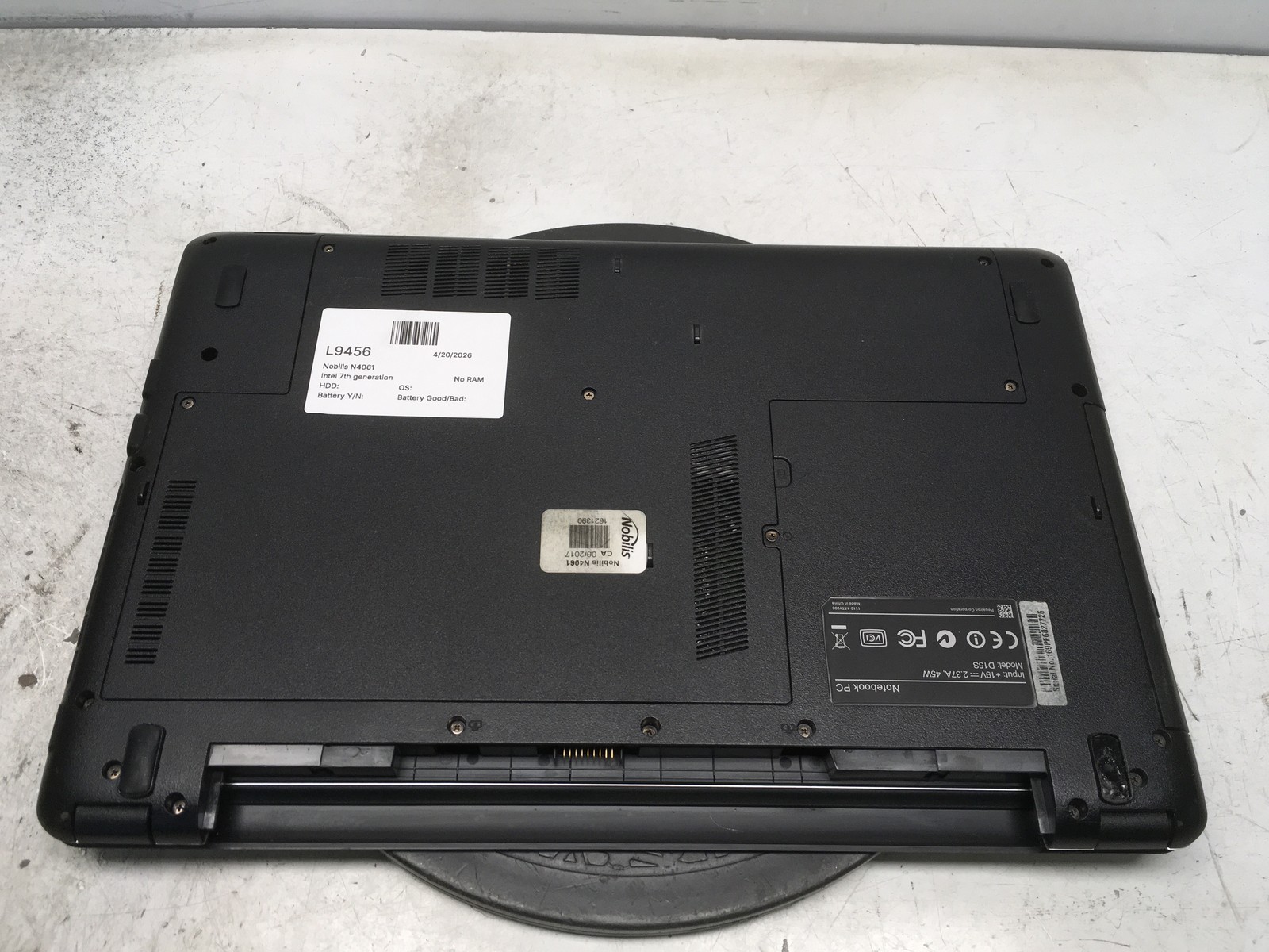 Nobilis N4061 Intel Core i5 6th Gen No RAM NO HDD No Batt