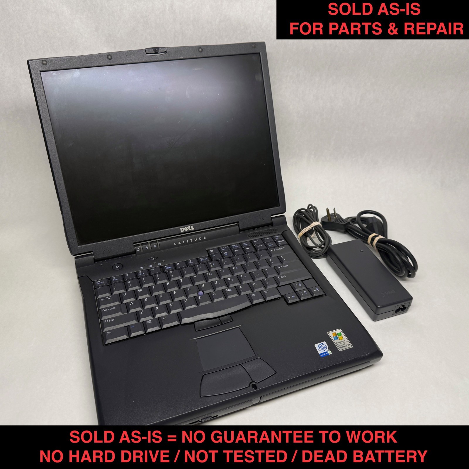 Dell Latitude C810 PP01X Laptop – NO HARD DRIVE / SOLD AS-IS FOR PARTS OR REPAIR