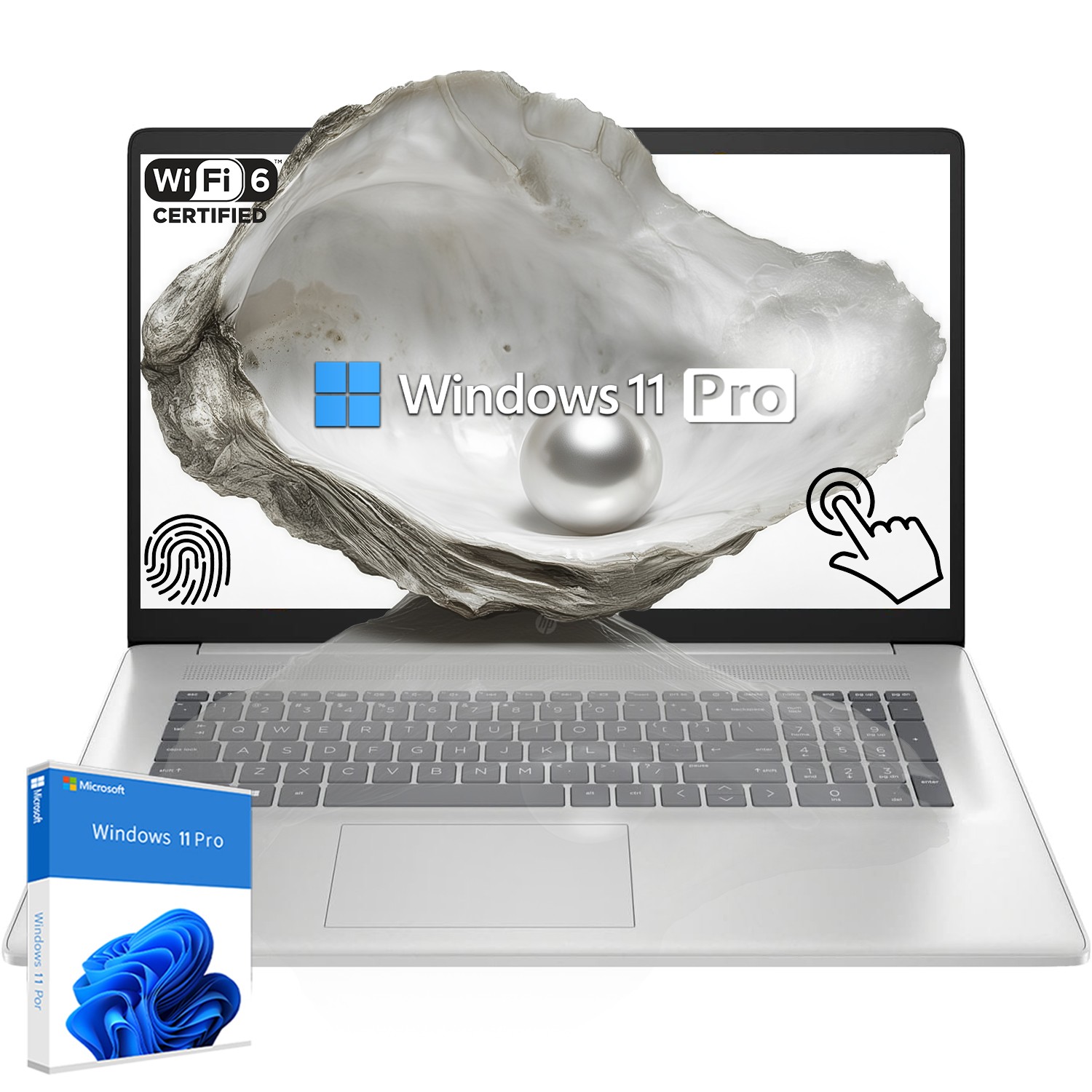 HP 17″ HD+ AI Laptop Ultra 7 UpTo 64GB 4TB SSD Win11Pro Touch Backlit
