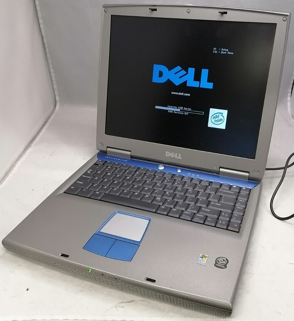 FOR PARTS Dell 15″ Inspiron 1100 (Pentium 4/2 GHz/128 MB RAM/NO HDD)