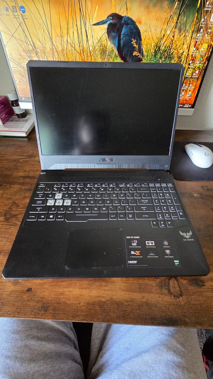 Asus Tuf FX505gt, Used, good CPU, GPU, and other hardwear components