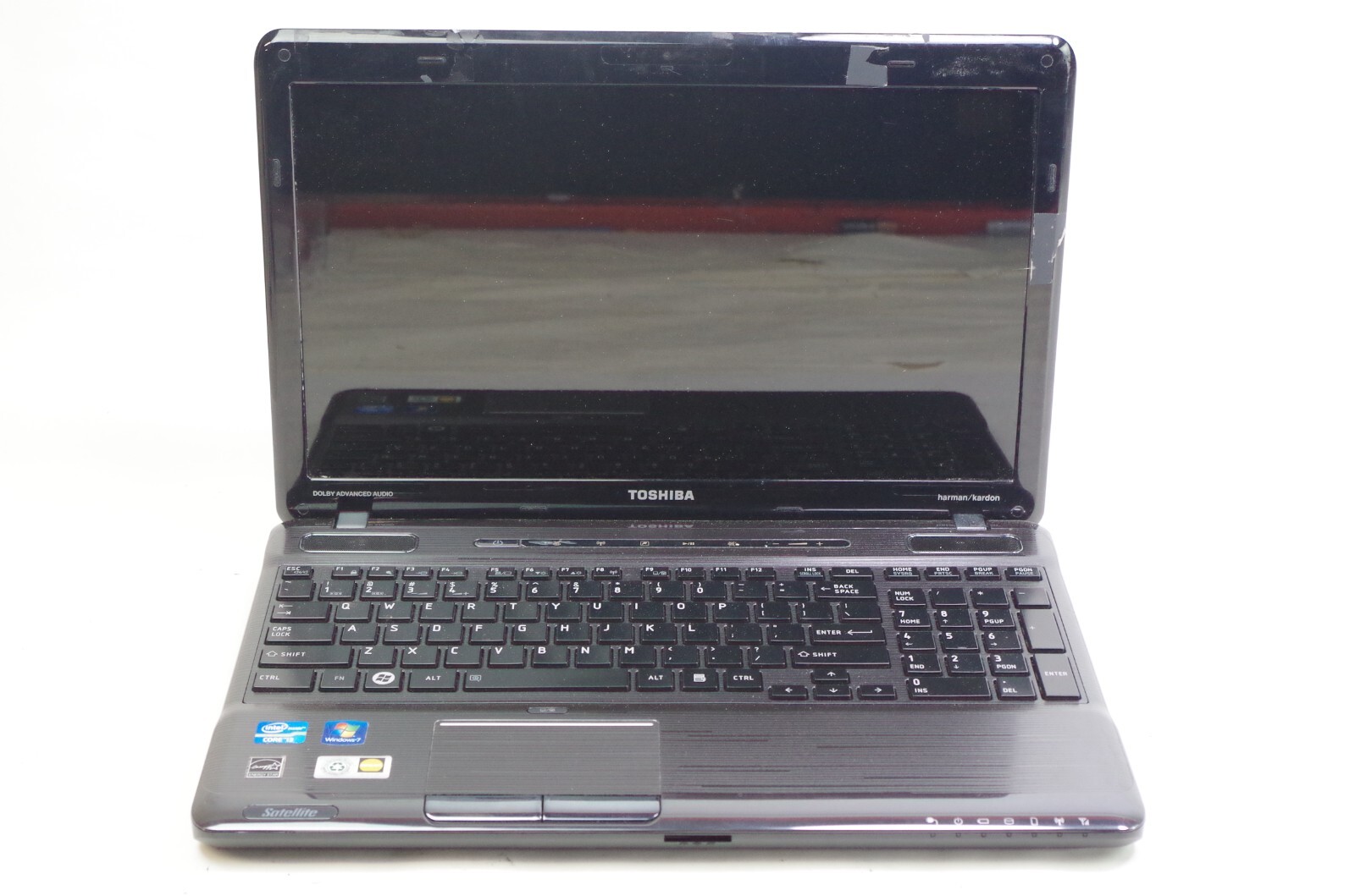 Toshiba Satellite P755-S5215 15.6” / Intel i3 2.1Ghz 6GB Ram No Harddrive As Is
