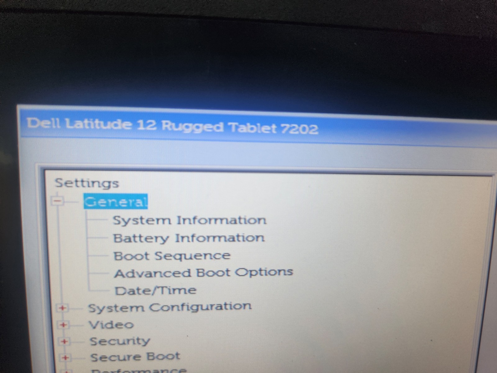 Dell Inc. Latitude 12 Rugged Tablet 7202 Intel Core M-5Y71 @1.20 GHz 8GB 512 GB