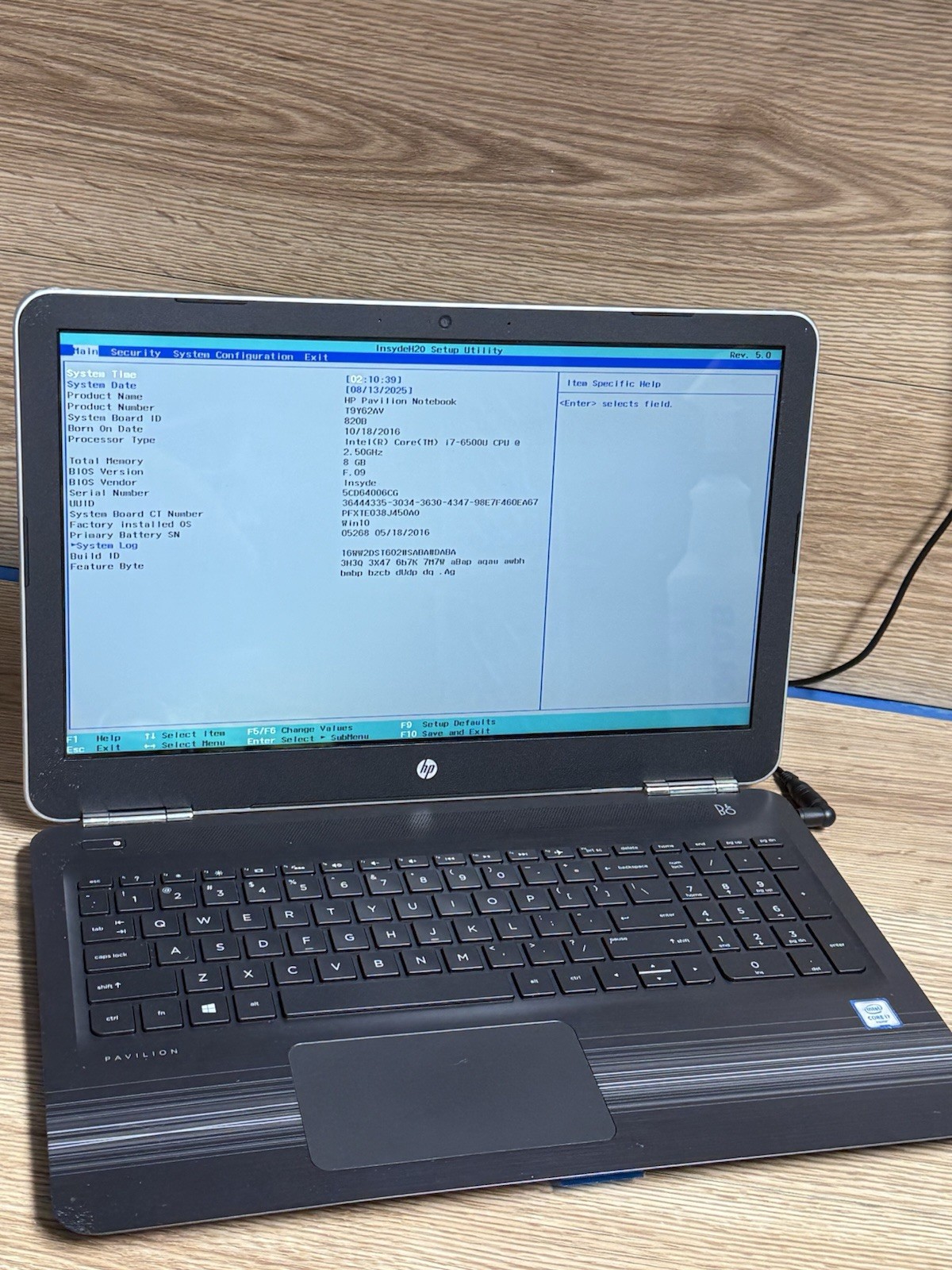 💻 HP Pavilion 15” Laptop 🔧 i7-6500U • 8GB RAM • No SSD/Cable • Missing Bottom