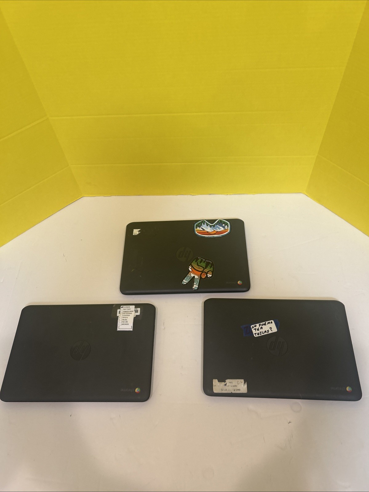 Lot of 3 HP Chromebook 11 G6 EE 4GB 16GB For Parts Rep