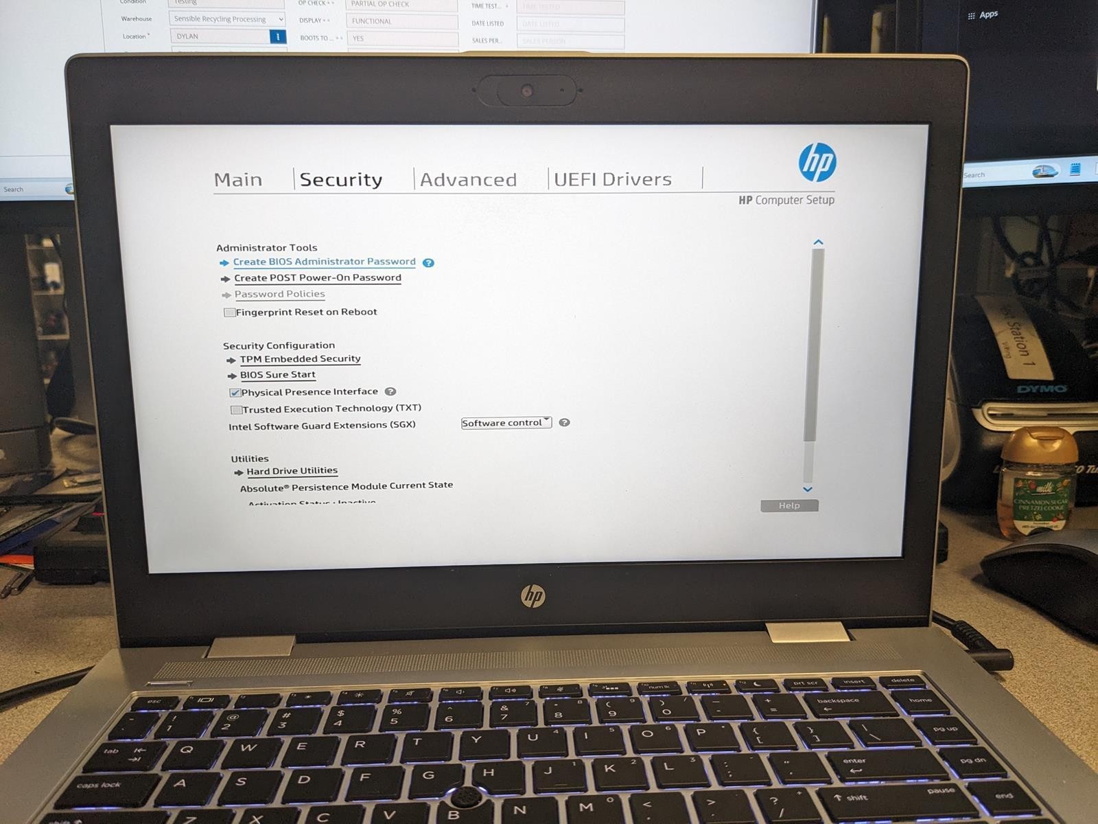 HP PROBOOK 640 G4 i5-8350U @ 1.70GHz, 8GB RAM, NO HDD/OS