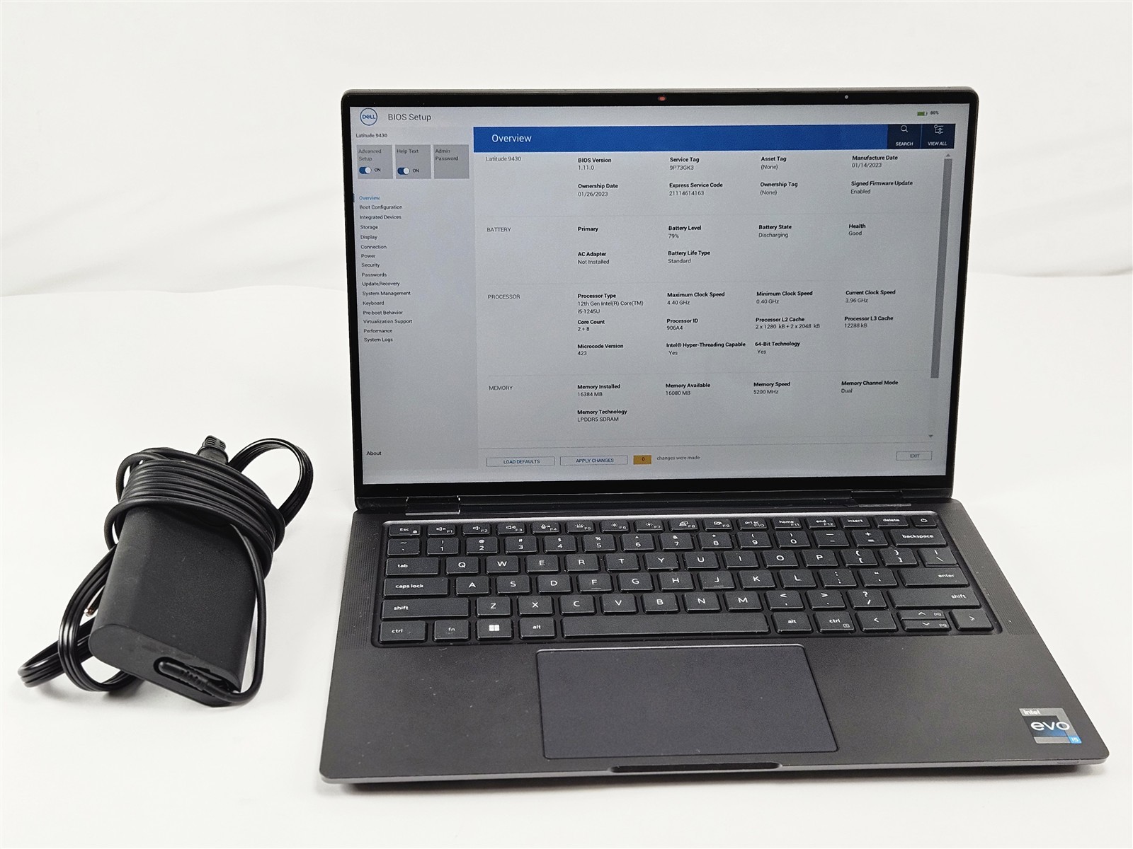 Dell Latitude 9430 i5-1245U 16GB 256GB SSD 14″ Touch Convertible Iris Xe