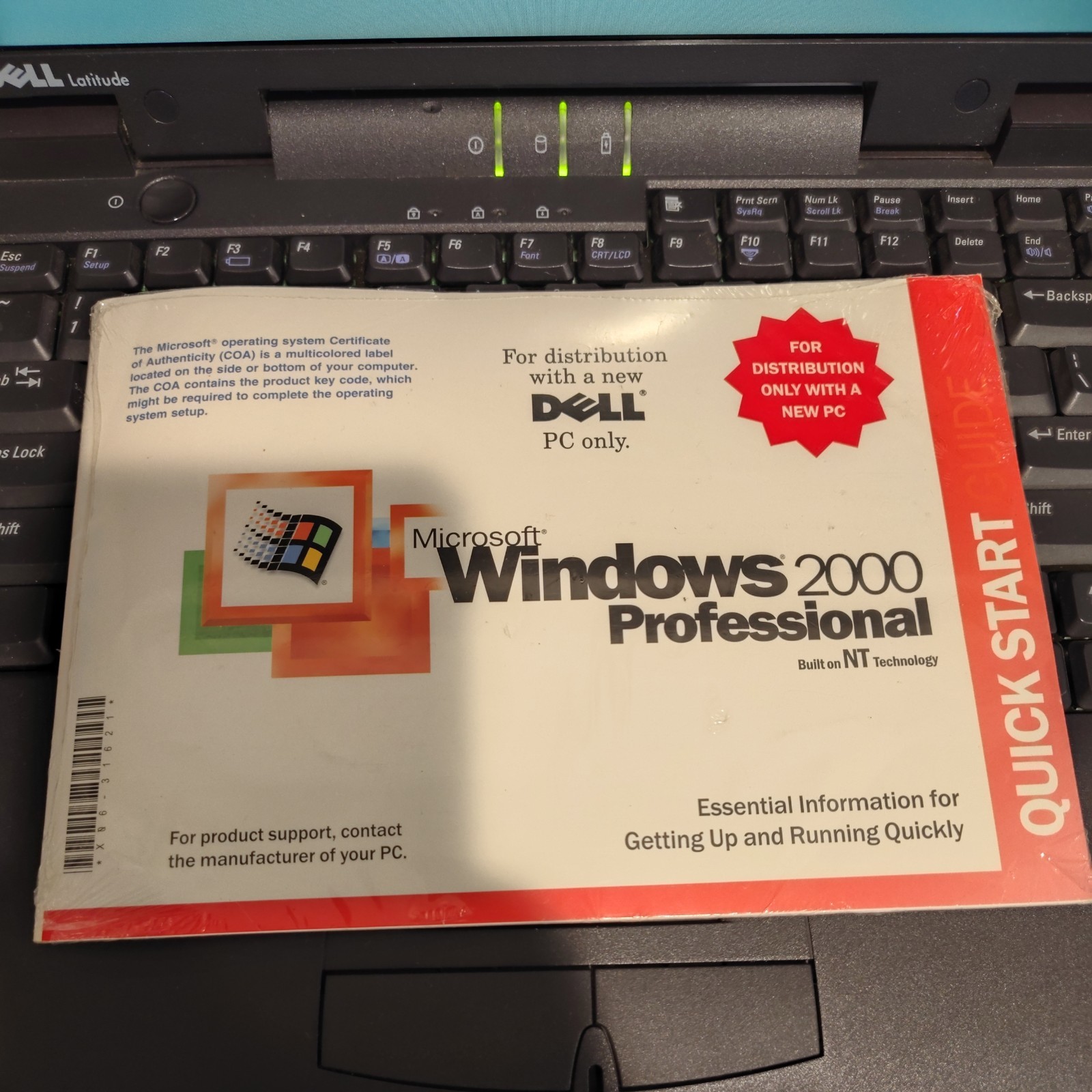 Dell Latitude CPi A366XT PentiumII Windows 2000Laptop VINTAGE 1998 – POWERS ON!