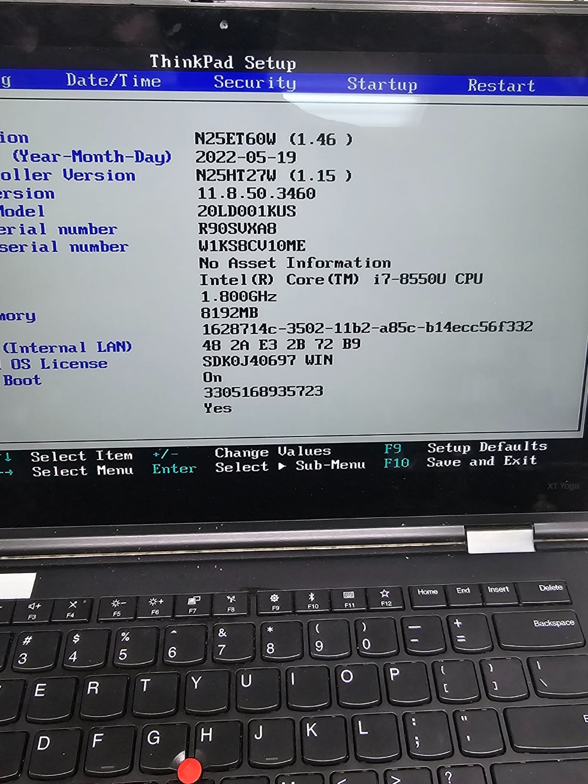 Clean Office Home 2-IN-1 FOLDING Lenovo Thinkpad X1 Yoga 3 (i7-8550U / 8GB RAM)