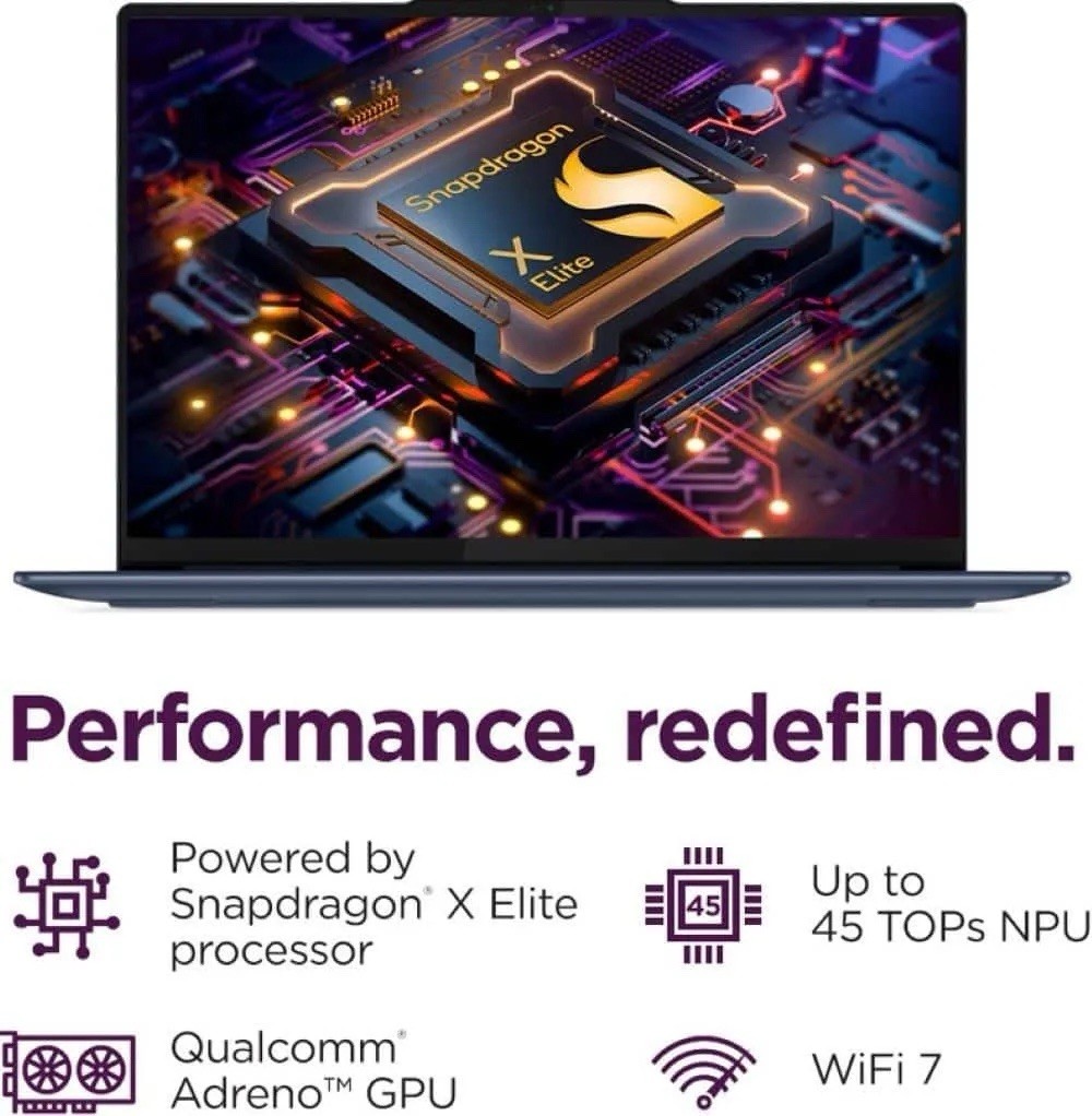 Lenovo Yoga Slim 7 14.5″ Snapdragon X Elite 16GB 512GB SSD Cosmic Blue