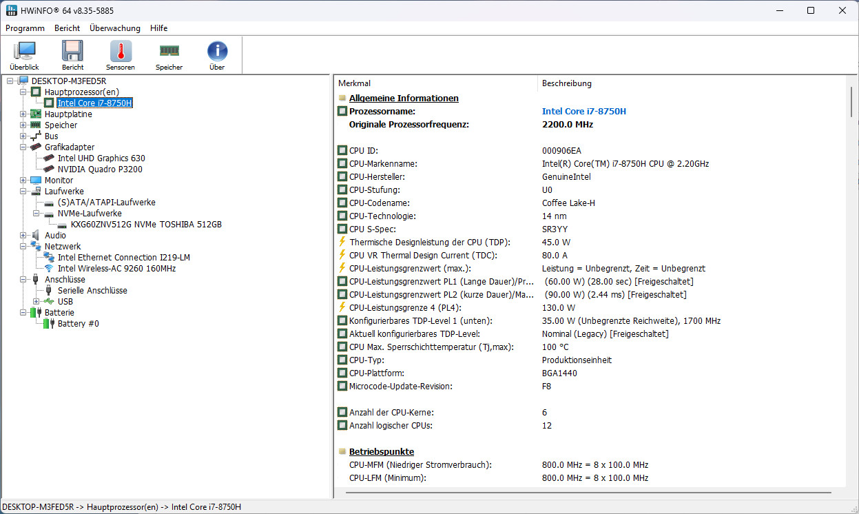 Dell Precision 7730 – i7-8750H 2.2GHz (96GB RAM / 512GB SSD / Quadro P3200)