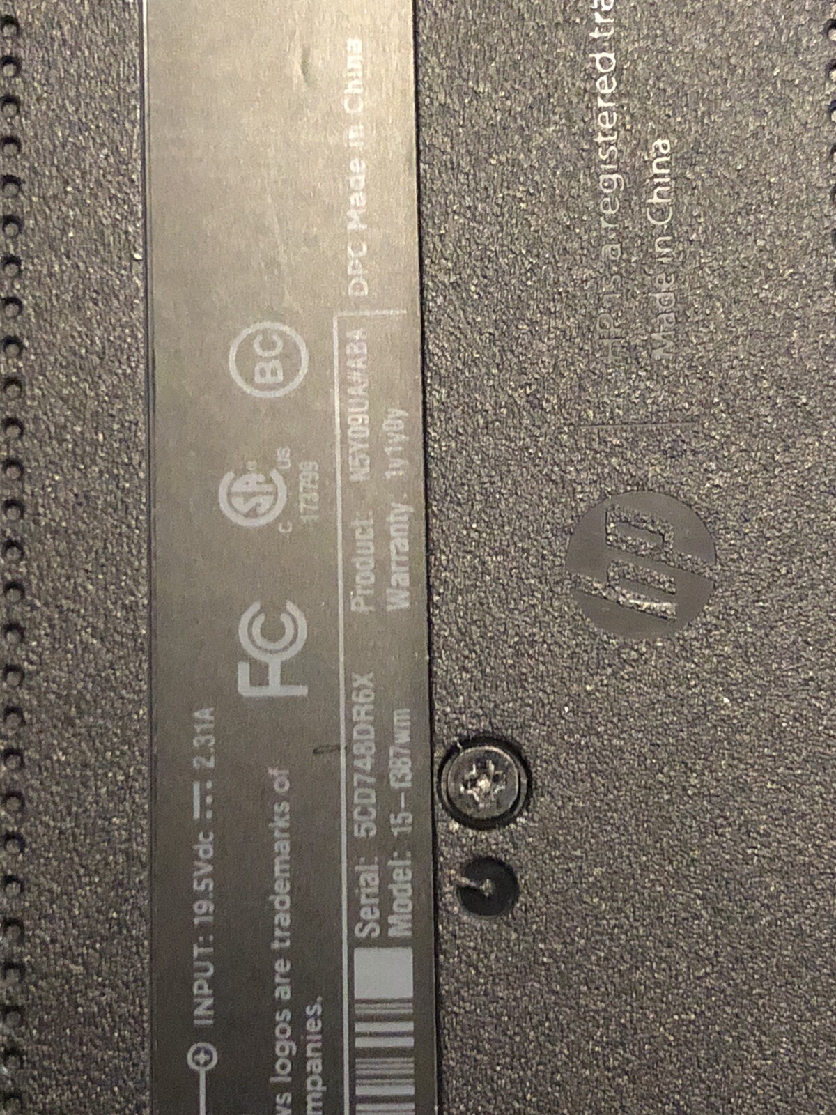 HP 15-f211WM Black laptop PARTS ONLY NO HDD