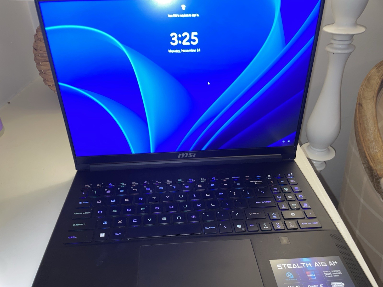MSI Stealth A16 AI+ 16″ (AMD Ryzen AI 9 365 32GB RAM 1TB RTX 4070) Gaming Laptop
