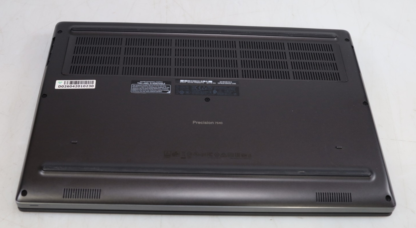 Dell Precision 7540 15.6″ Intel i7-9850H 64GB 512GB SSD Quadro T2000 No COA OS