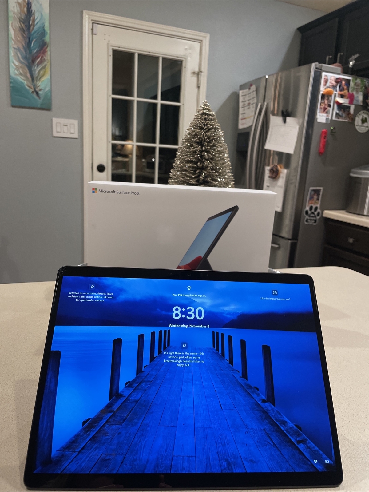 Microsoft Surface Pro X, Model1876, SQ1 Processor,128GB SSD, 8GB Ram, Windows 11