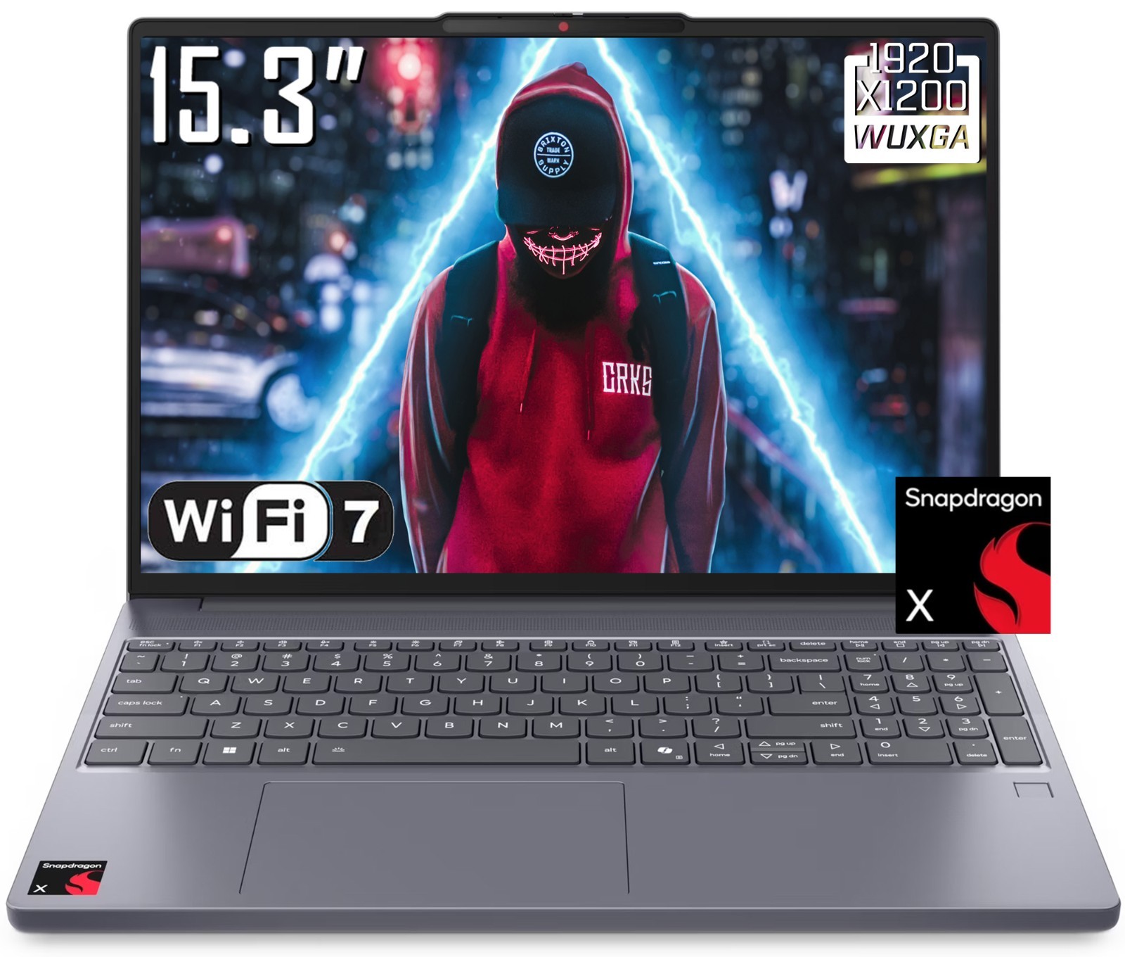 Lenovo IdeaPad 3 15.3 FHD+ Laptop Snapdragon X X1-26-100 16GB LPDDR5X 1TB SSD