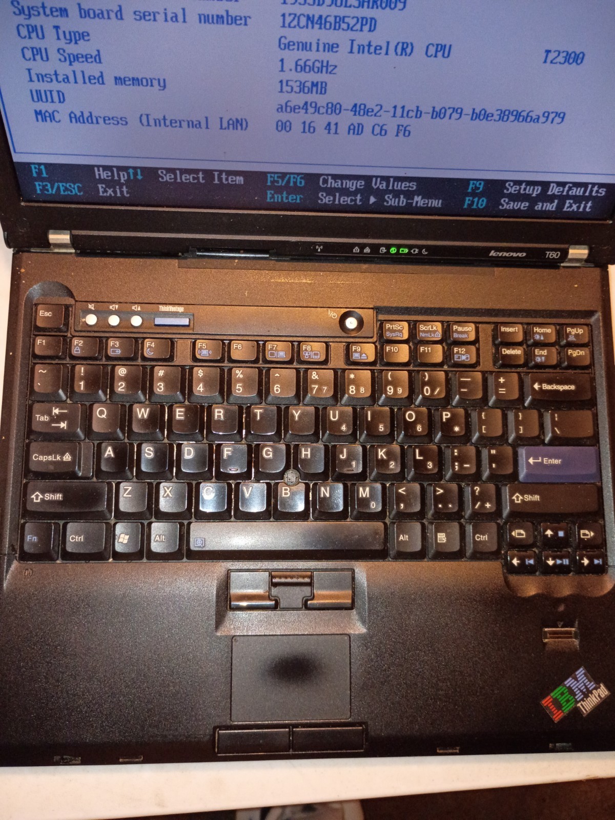 Lenovo IBM ThinkPad T60 Laptop Type 1953-D9U 14.1″