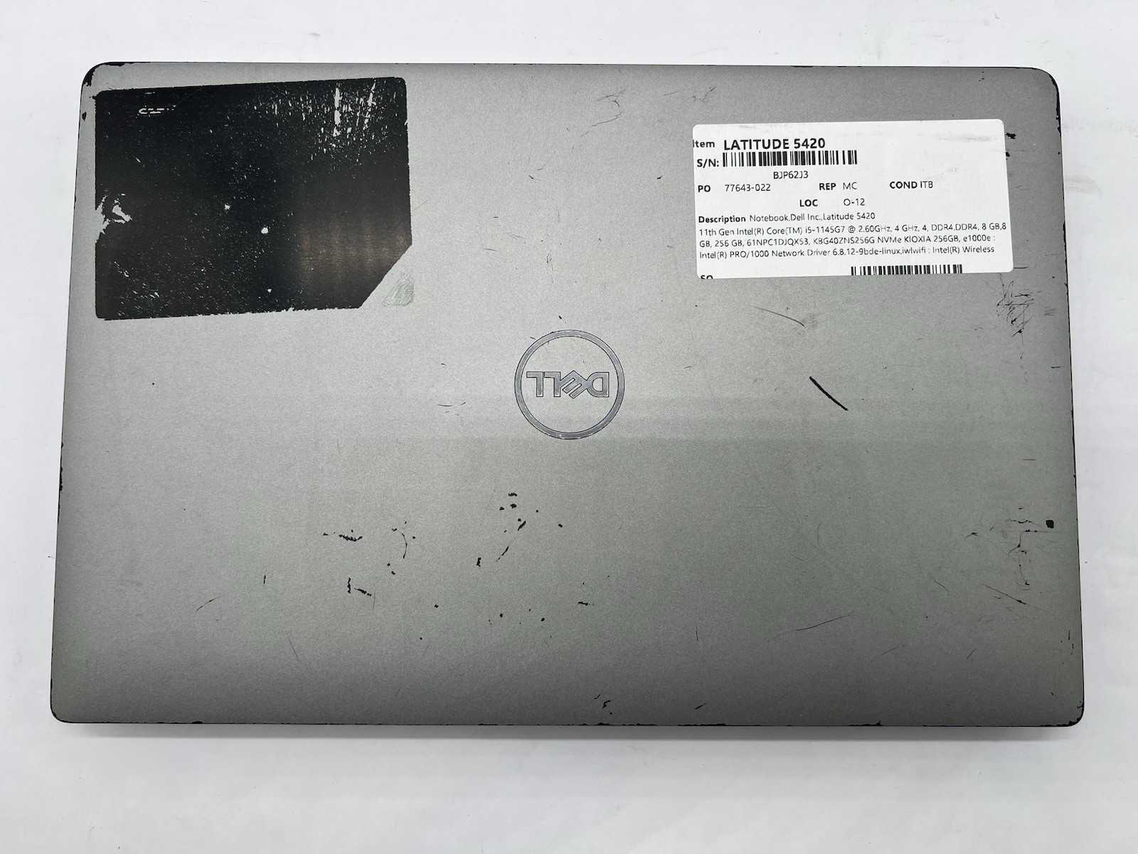 Dell Latitude 5420, i5-1145G7, @ 2.60GHz, 16GB RAM, 256GB NVMe-No OS/Charger