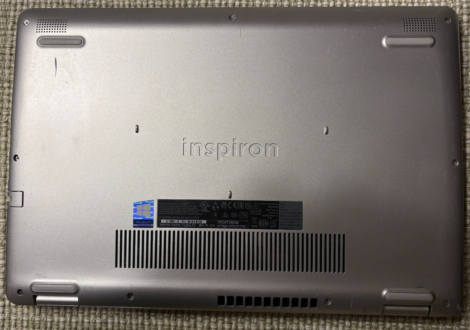 Dell Inspirion 5584 Laptop Computer /w Windows 11 Pro (new install, activated)