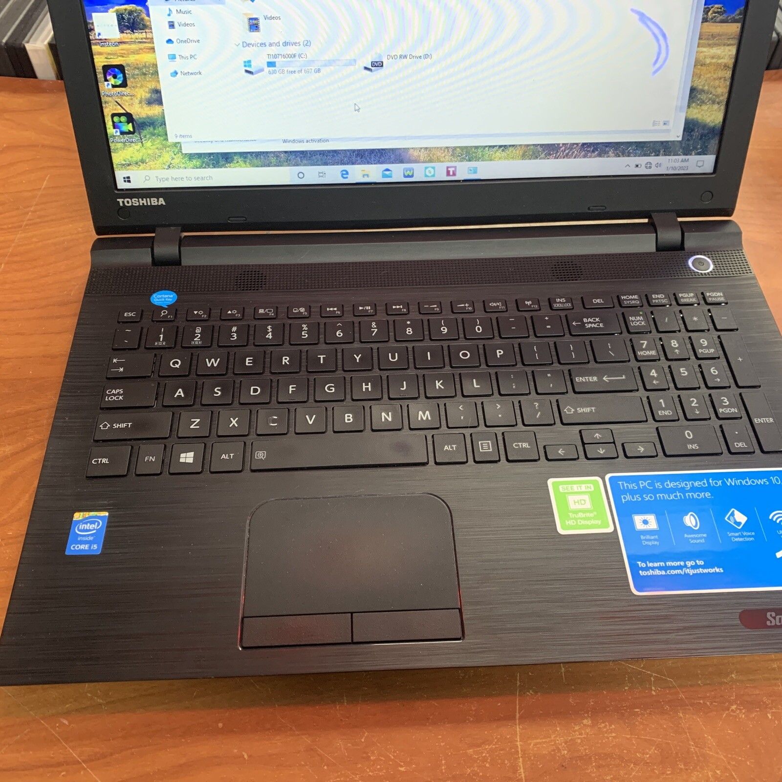 TOSHIBA SATELLITE C55-C5380 I5-4210U 2.40GHZ 750TB HD | 8GB RAM | WIN 10 PARTS